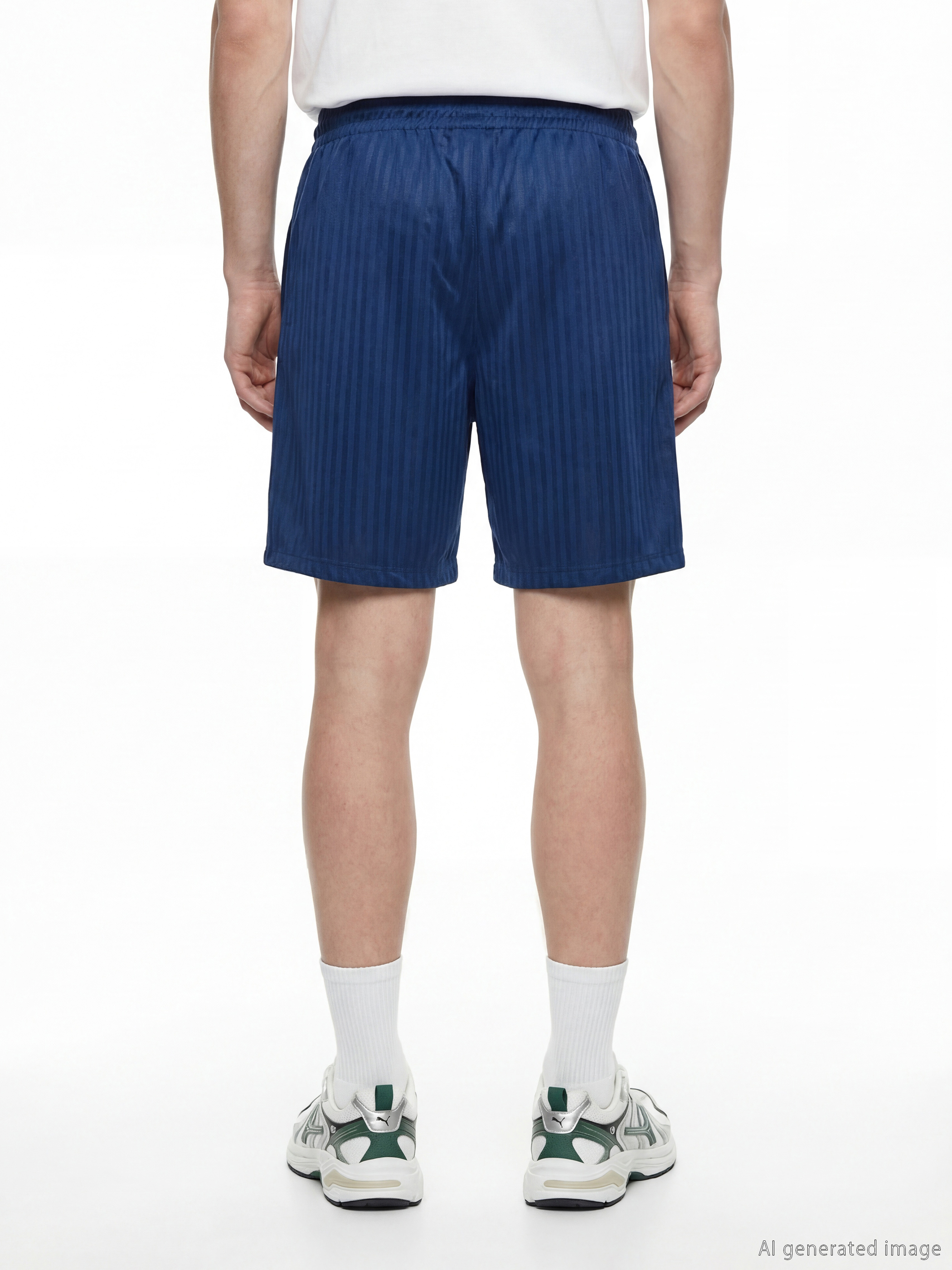 Loose Fit Real Madrid Embroidered Men's Active Shorts-2