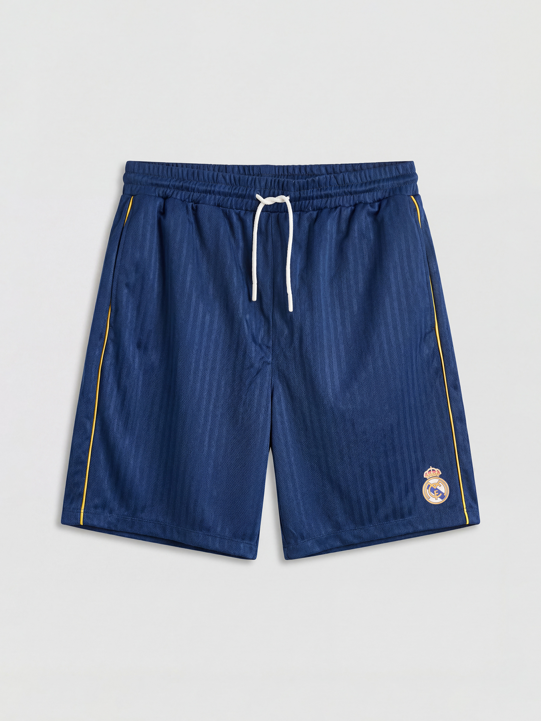 Loose Fit Real Madrid Embroidered Men's Active Shorts-4