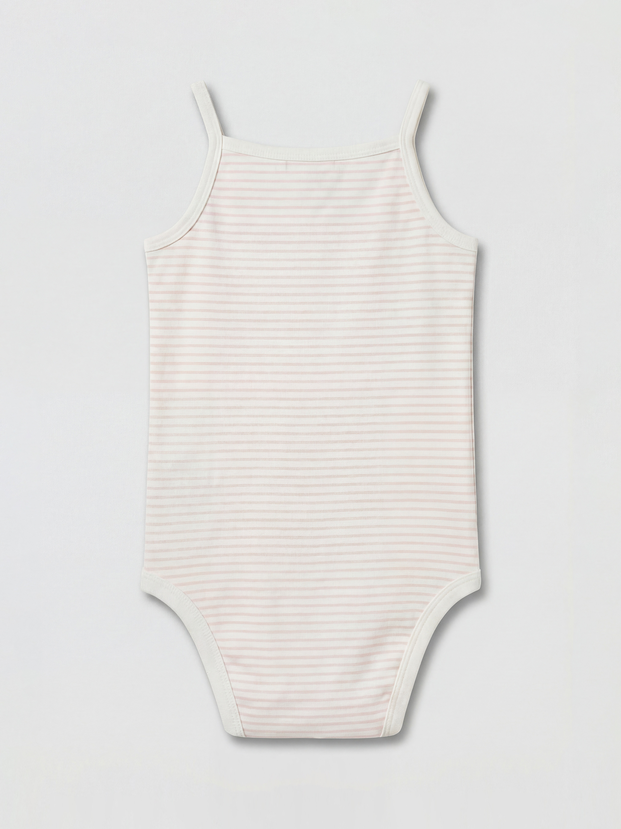 Ekru Kare Yaka Desenli Kız Bebek Çıtçıtlı Body 3'lü-6