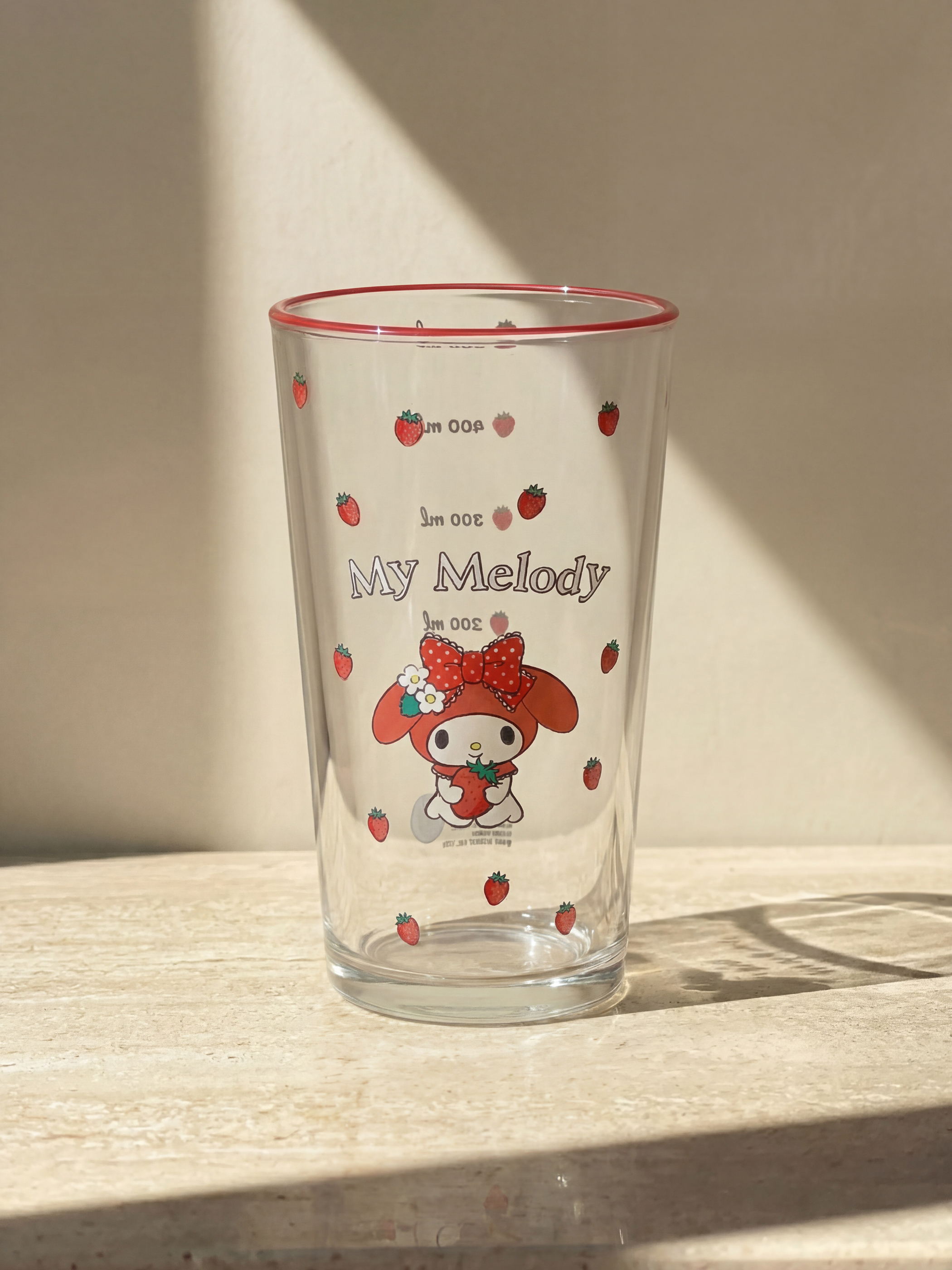 Karışık My Melody Baskılı Cam Su Bardağı 570 ml-1