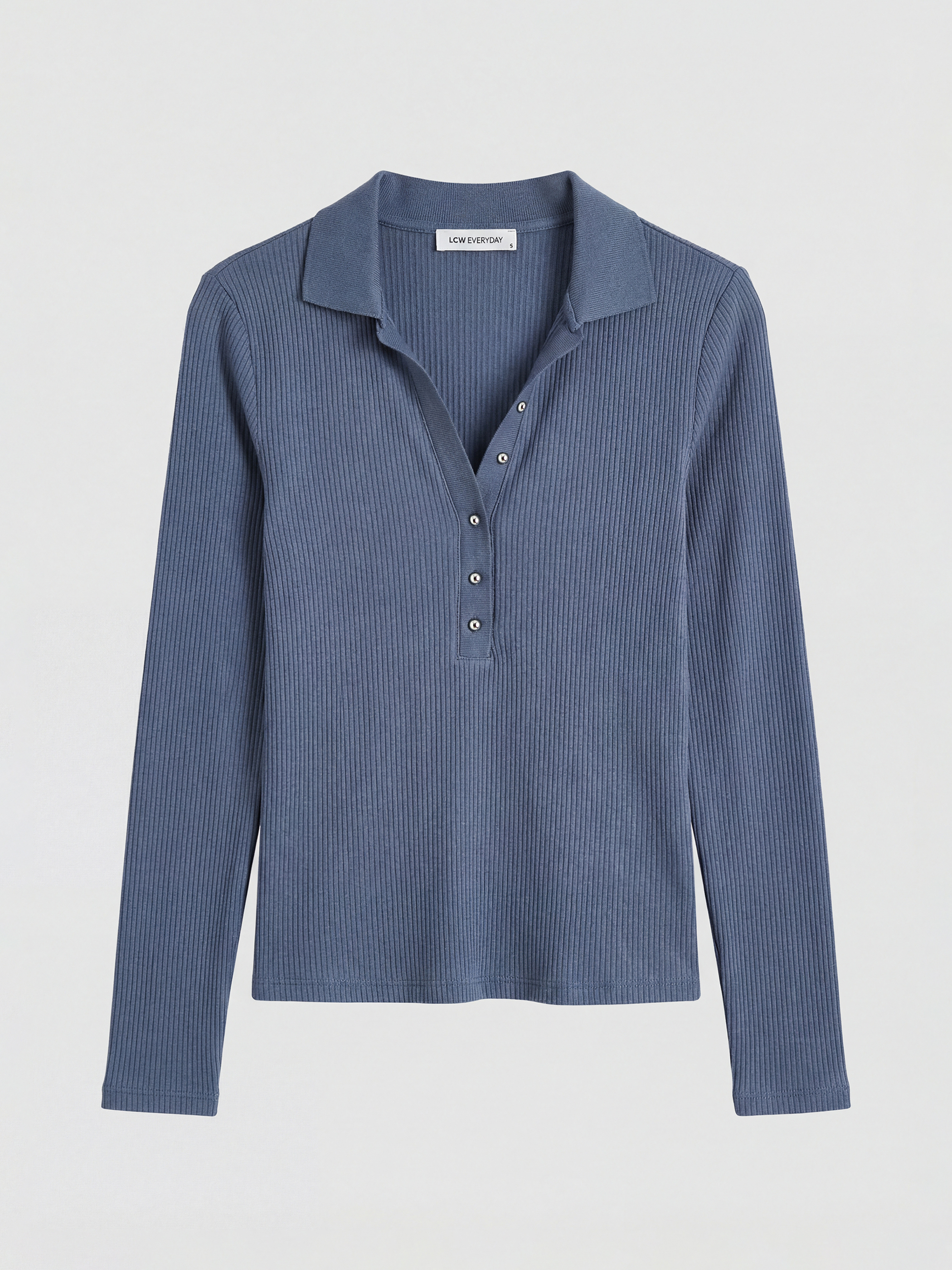 LCWAIKIKI Classic Polo Yaka Fitilli Kadın Body - S6K155Z8-H6Q