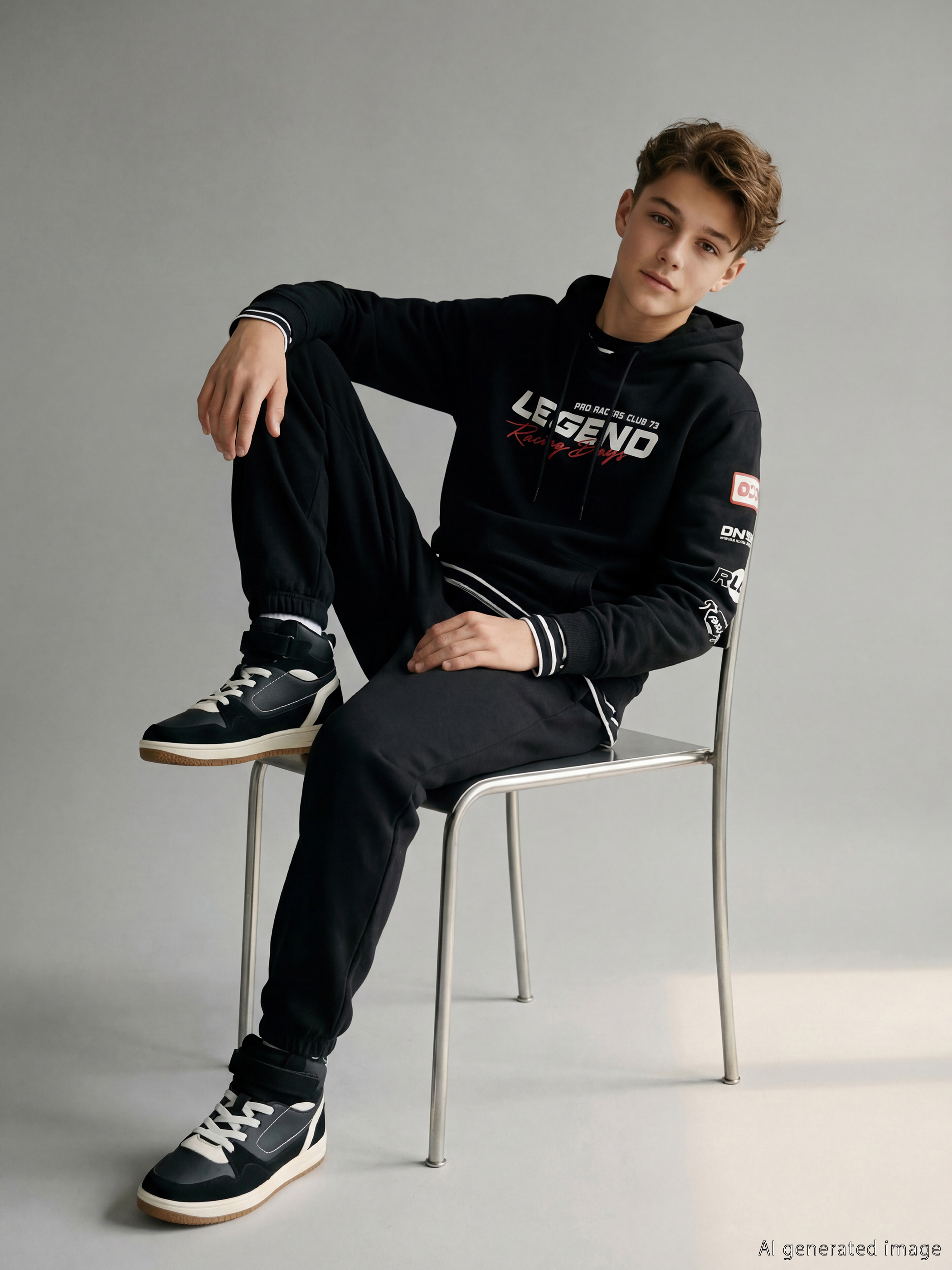 LCW Kids Kapüşonlu Erkek Çocuk Eşofman Takım - S6K389Z4-CVL