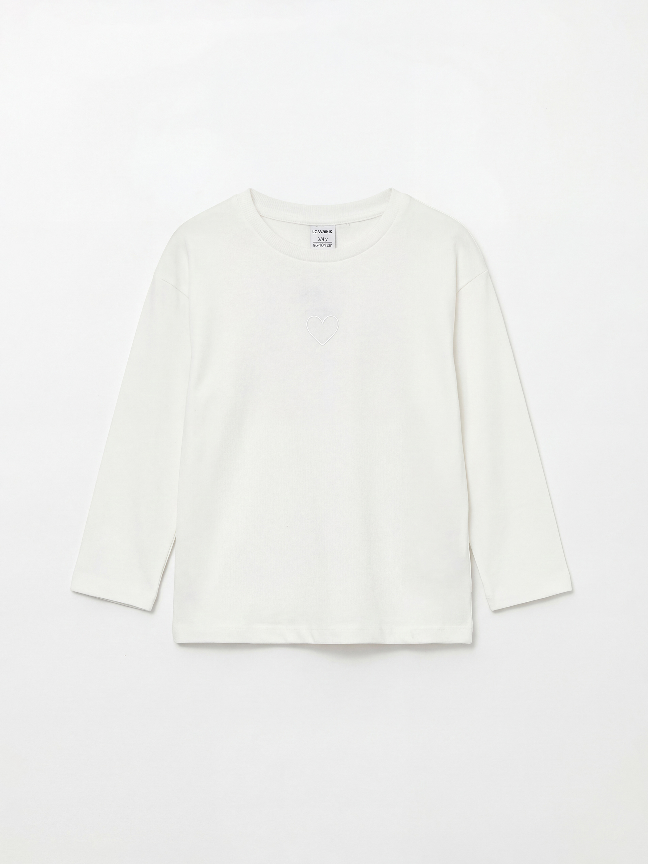 LCW Kids Tricou Brodat cu Guler Rotund pentru Fete