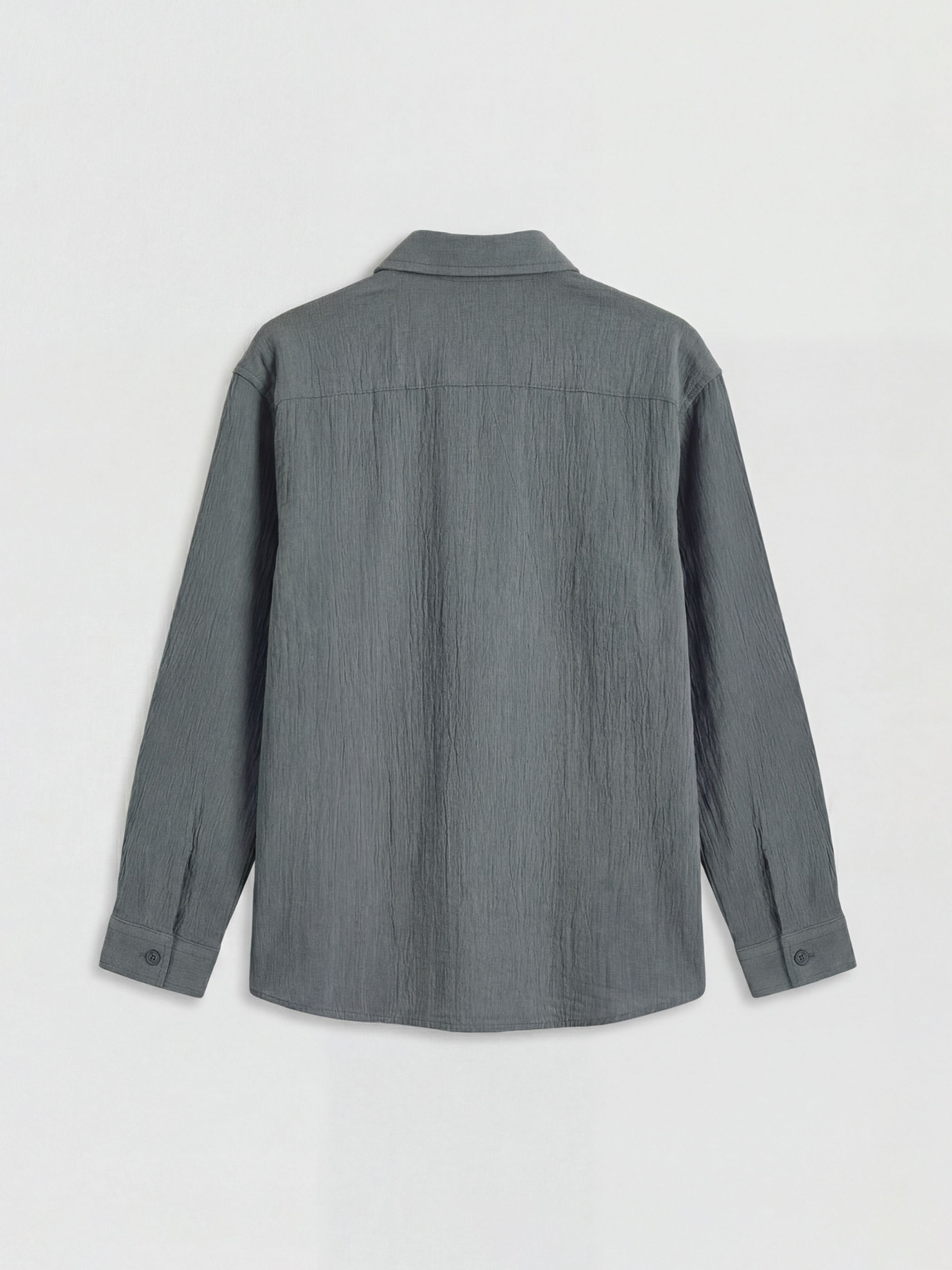 İndigo Uzun Kollu Erkek Çocuk Poplin Gömlek-1