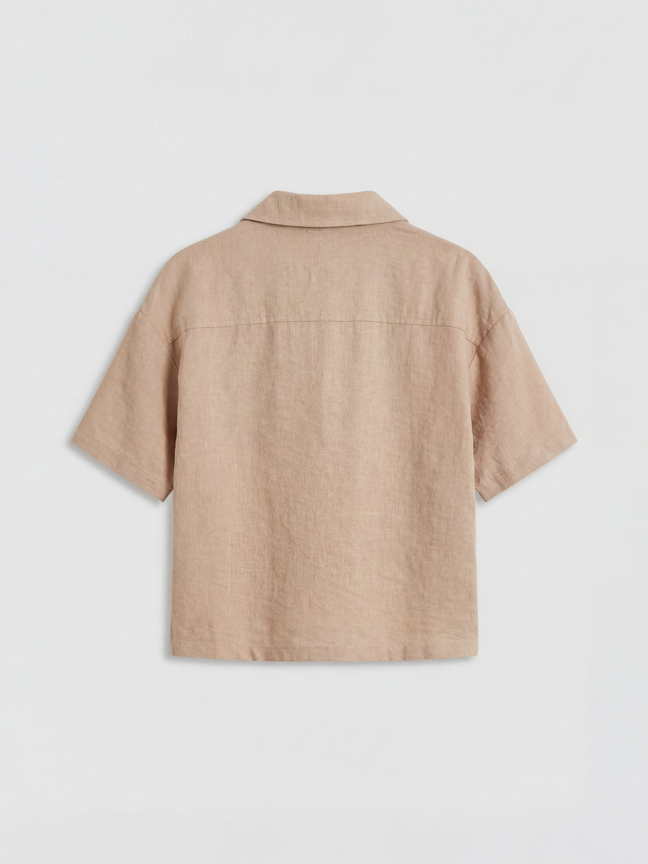 Short Sleeve Muslin Girls' Shirt and Pants-2