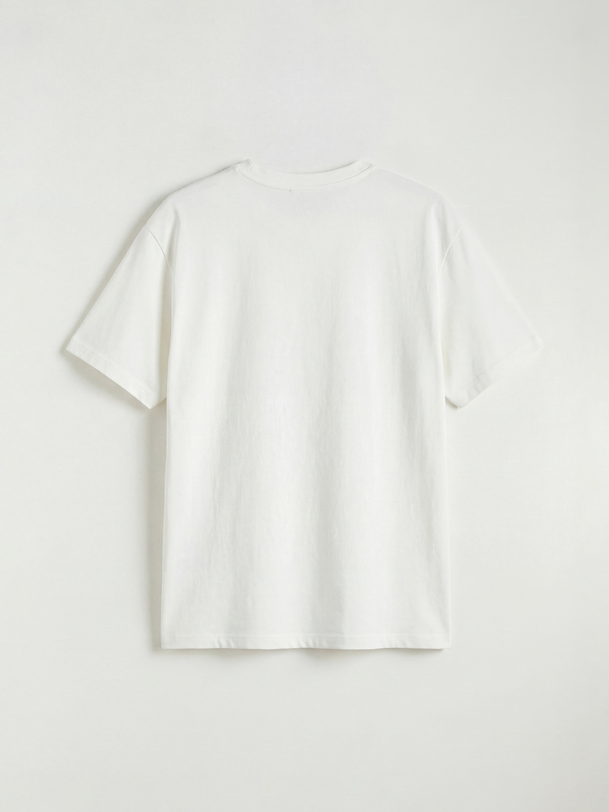 Tricou Oversize cu Imprimeu Los Angeles cu Decolteu în V pentru Femei-5