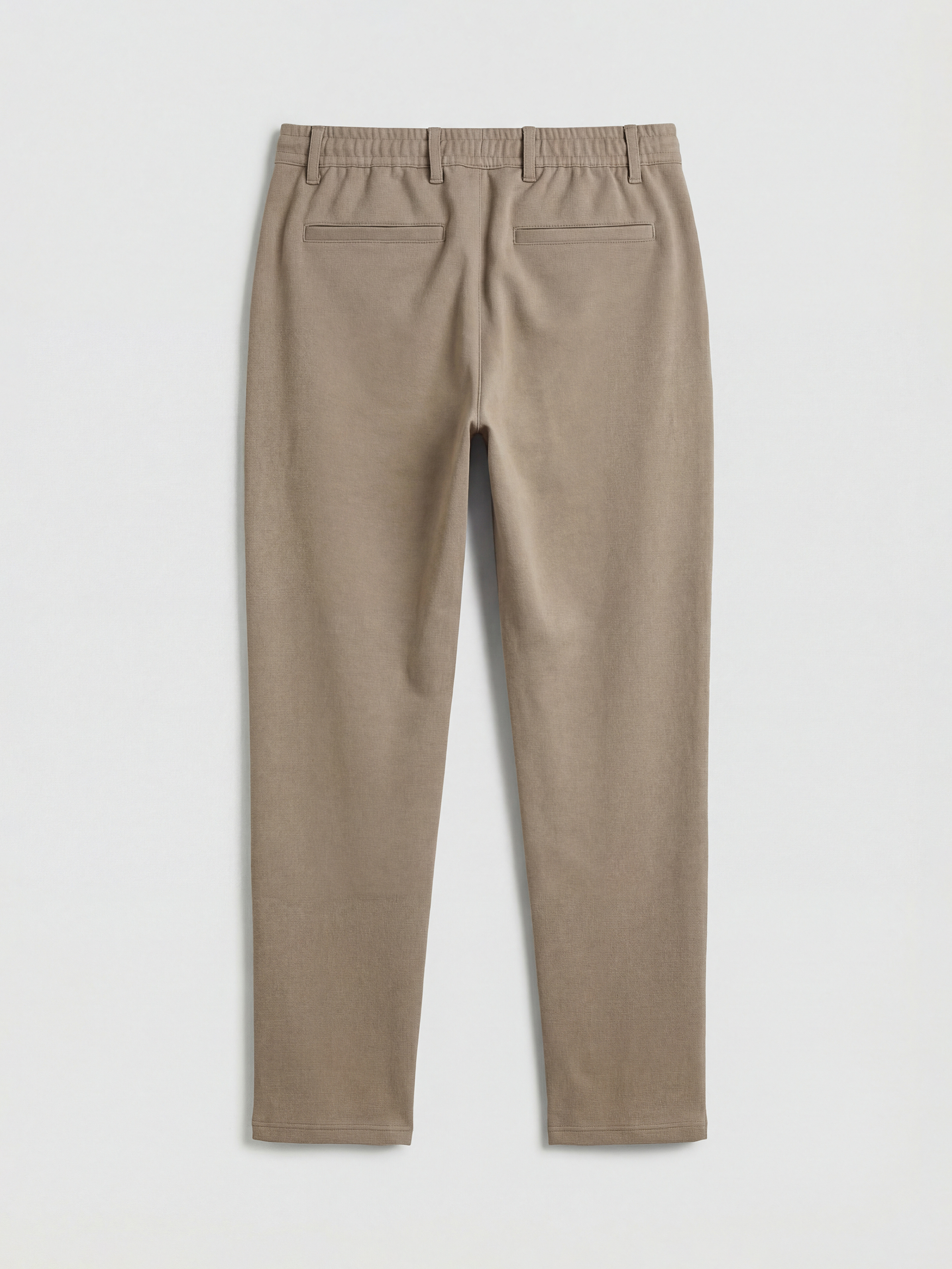 Slim Fit Men's Trousers with an Elasticated Waistband-1