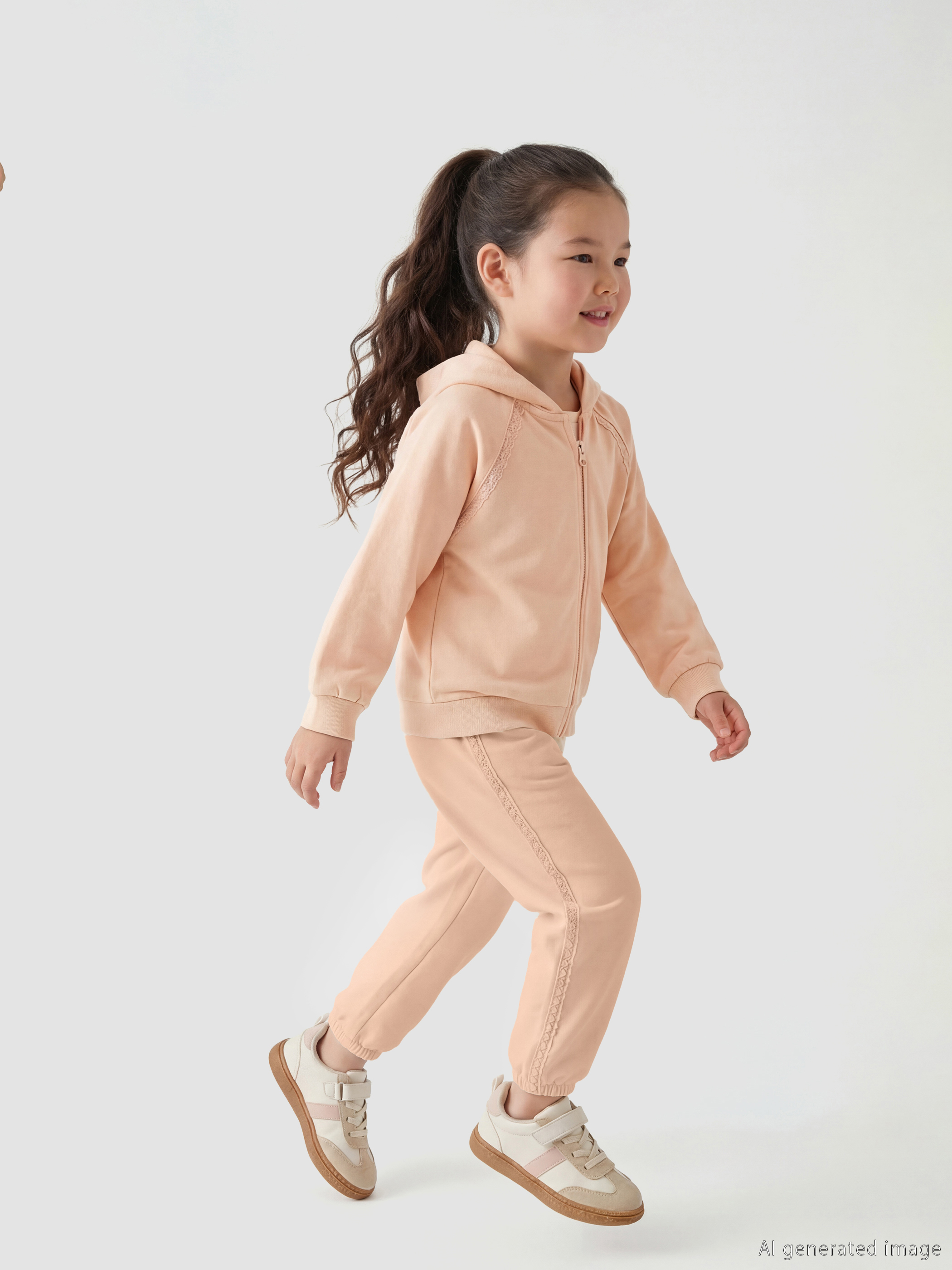 LCW Kids Beli Lastikli Kız Çocuk Kalın Jogger Eşofman Altı - S6KC50Z1-FRQ