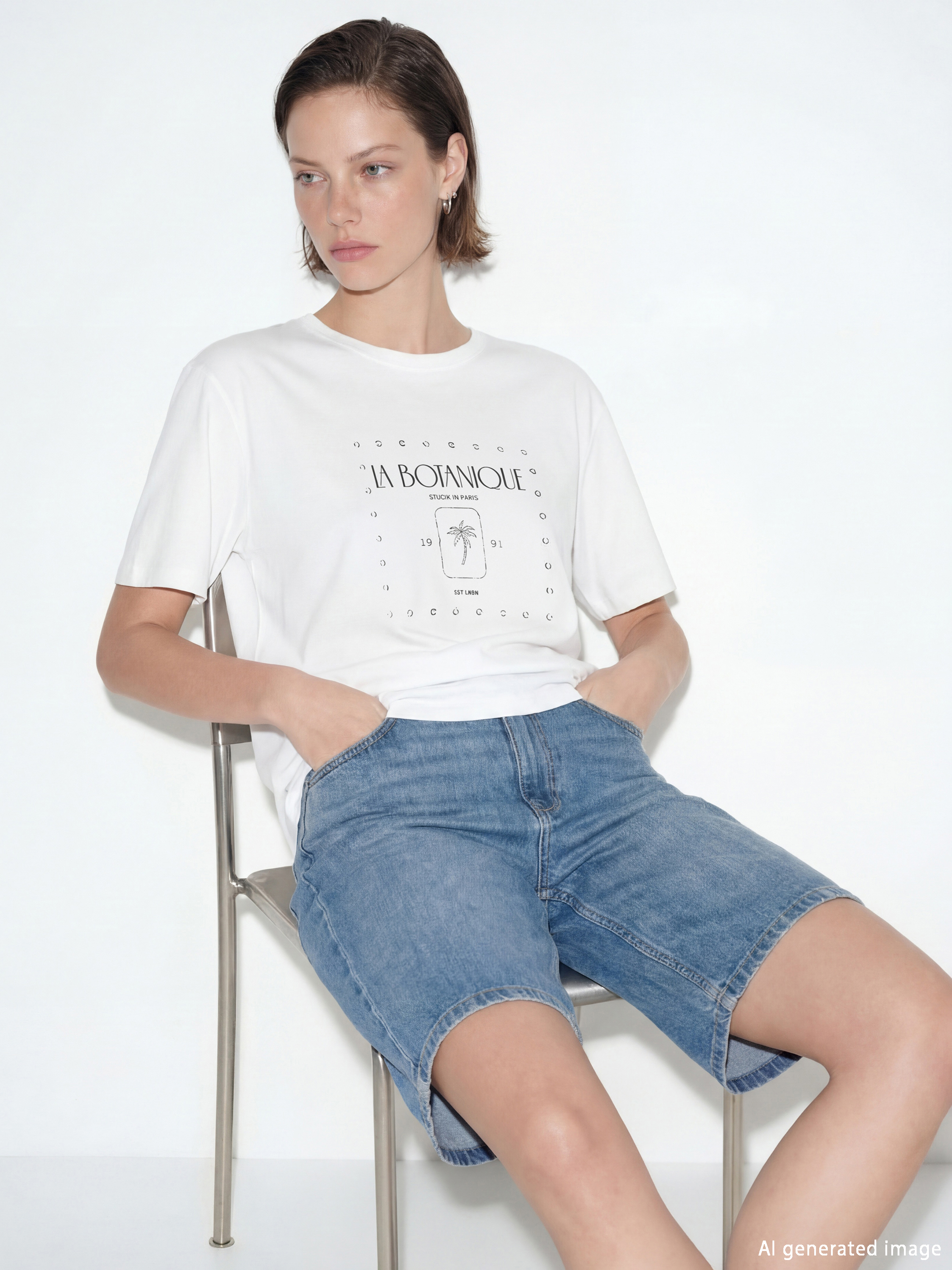 LCW Vision Woman WHITE T-Shirt - S6KE00Z8-Q6K