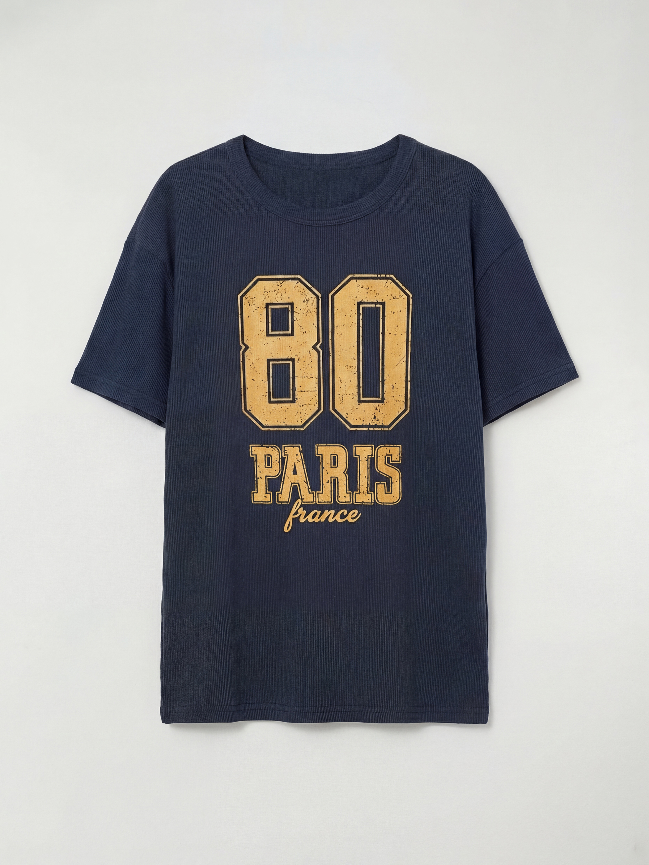 LCW Kids Bisiklet Yaka Paris Baskılı Erkek Çocuk Tişört - S6KE94Z4-R4G