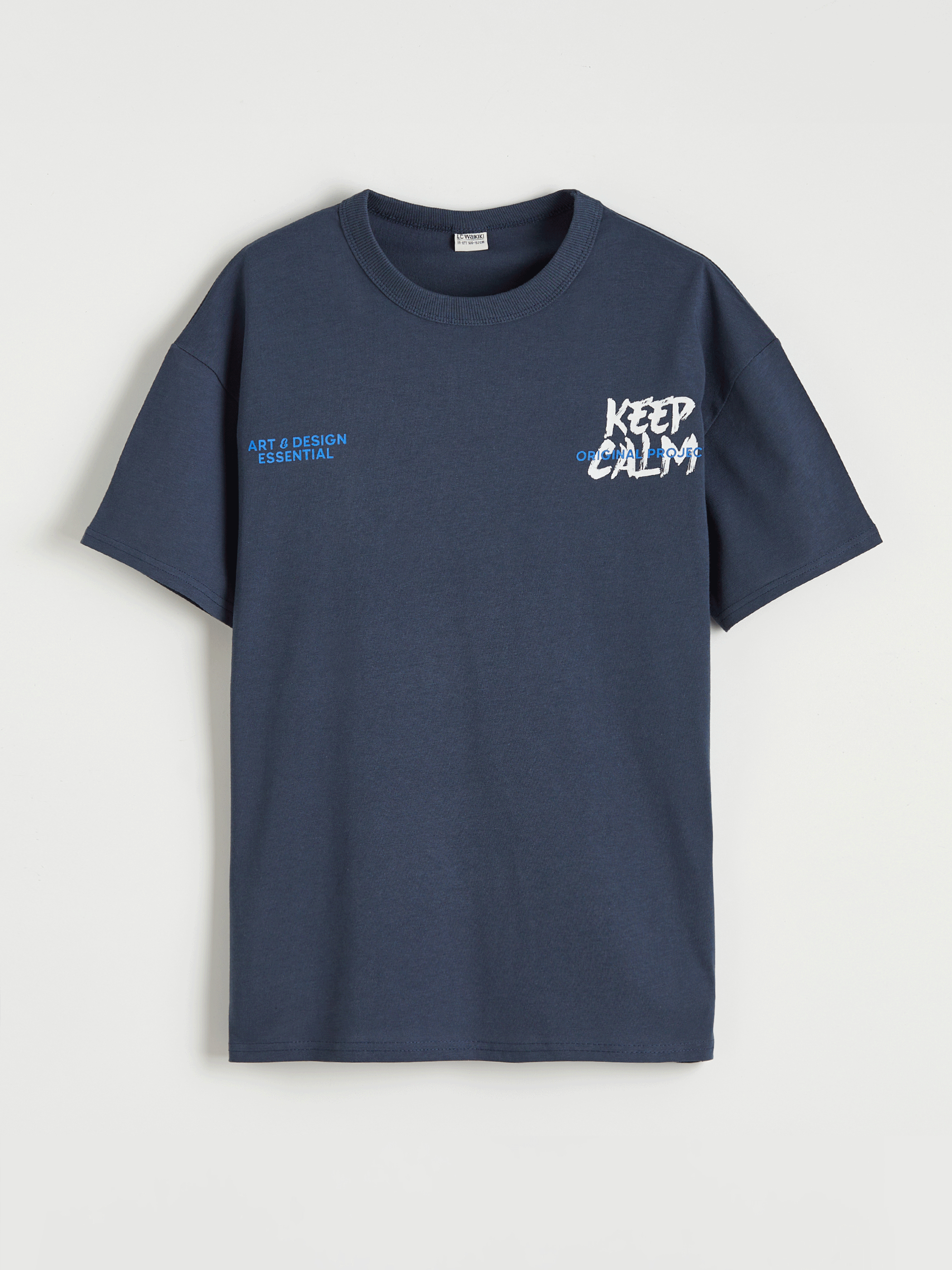 LCW Kids Bisiklet Yaka Erkek Çocuk Baskılı Tişört - S6KG01Z4-8WS