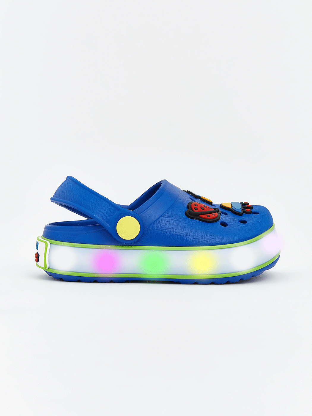 Mavi Desenli Erkek Bebek Plaj Sandalet-1