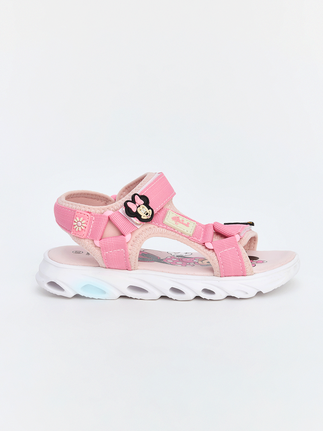 LCW STEPS Minnie Mouse Baskılı Işıklı Kız Çocuk Sandalet