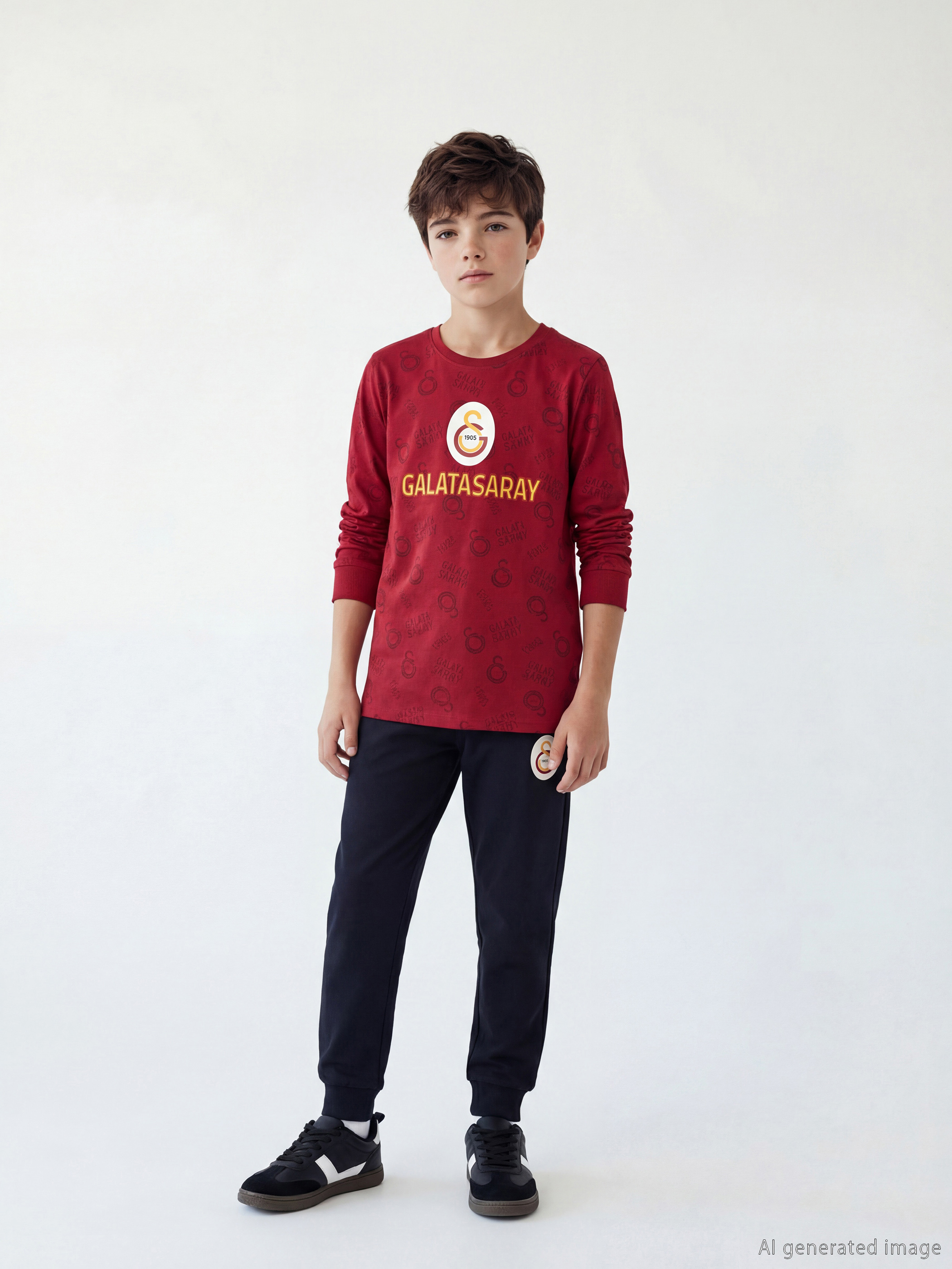 LCW Kids Galatasaray Baskılı Erkek Çocuk Pijama Takım - S6KL60Z4-LTQ