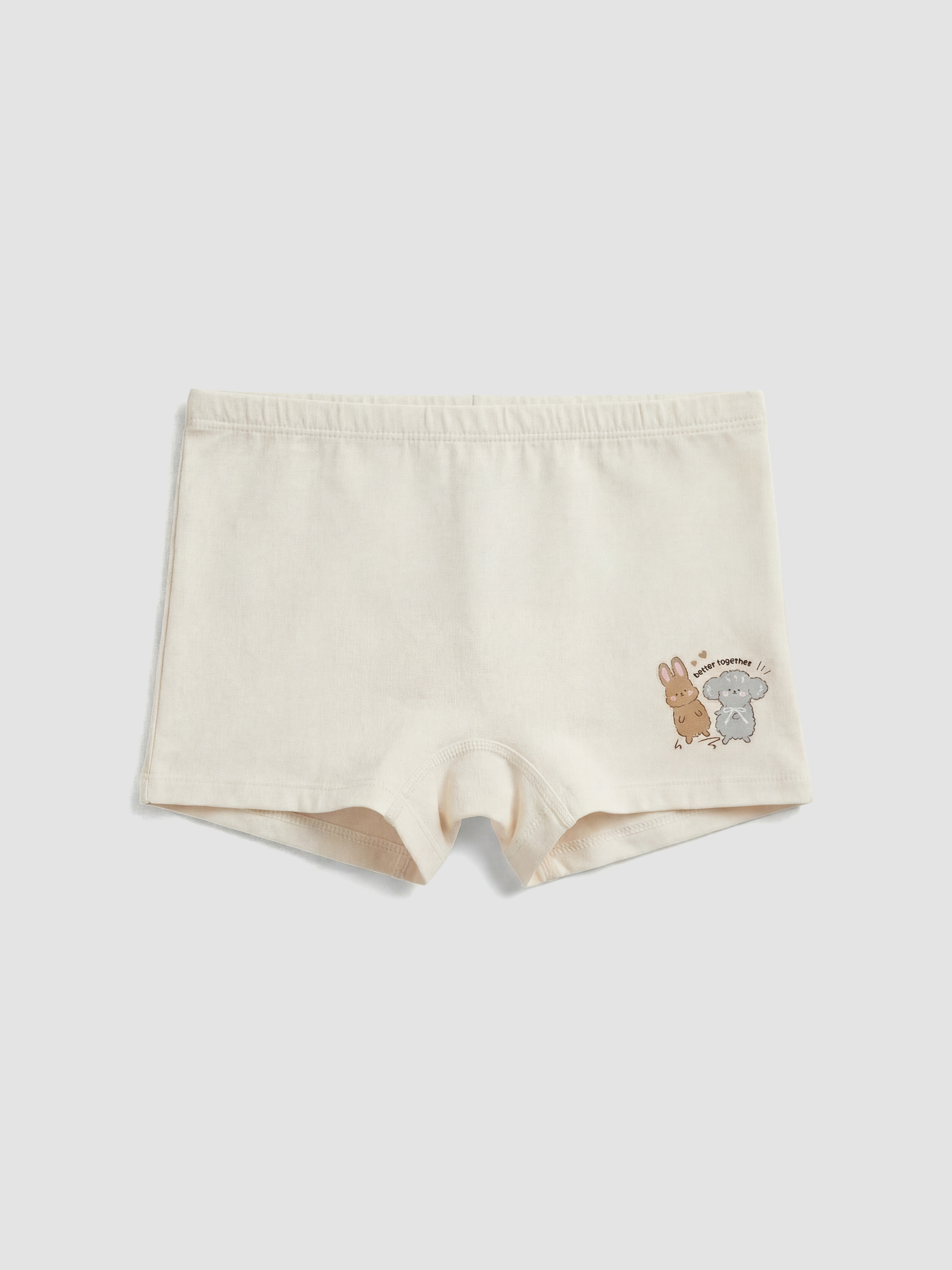 Girl ECRU Boxer Trunks-3