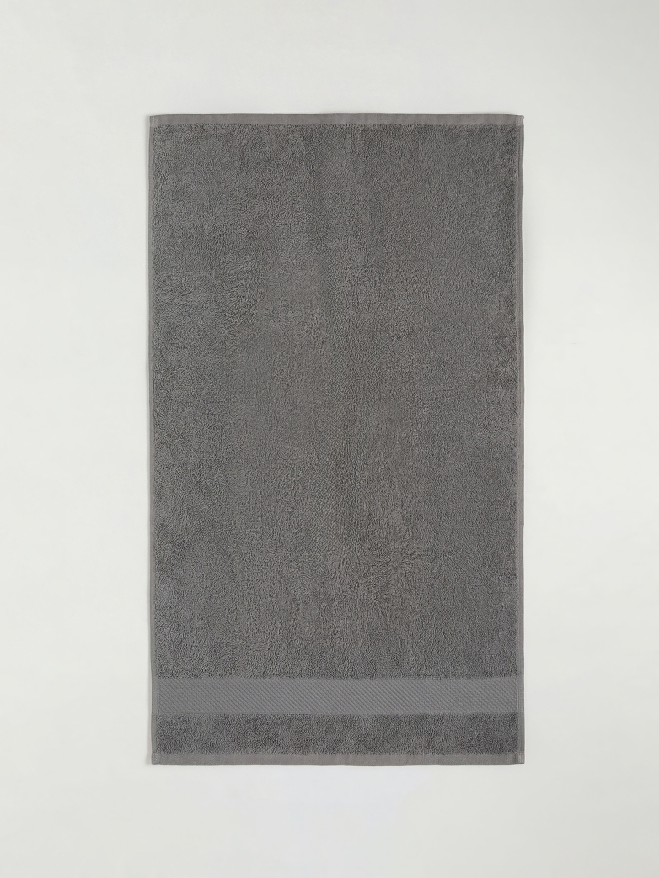 Gri Çizgili Pamuklu Yüz Havlusu 50x80 cm-3