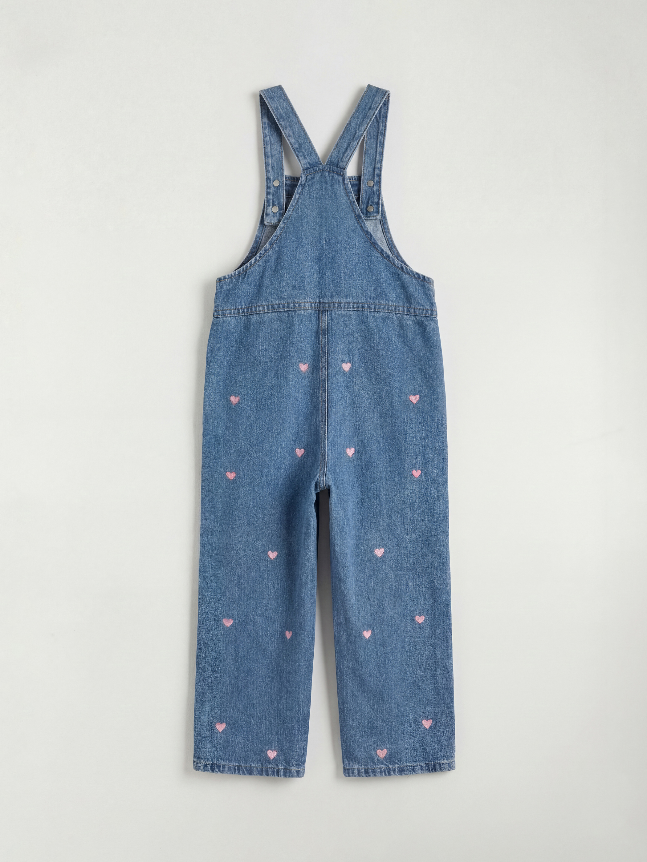 Girls' Denim Dungarees-3
