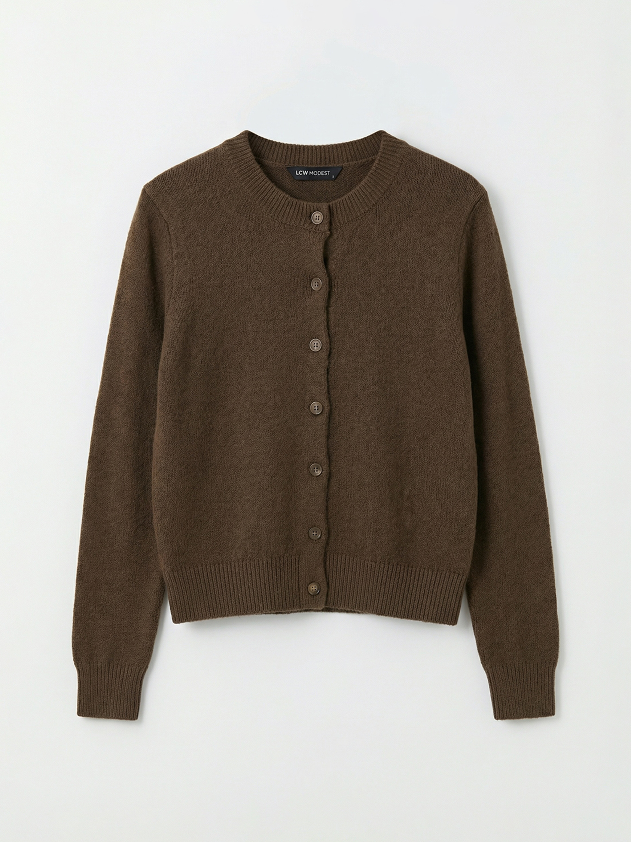 LCW Modest Bisiklet Yaka Kadın Triko Hırka - S6KO26Z8-ZTU