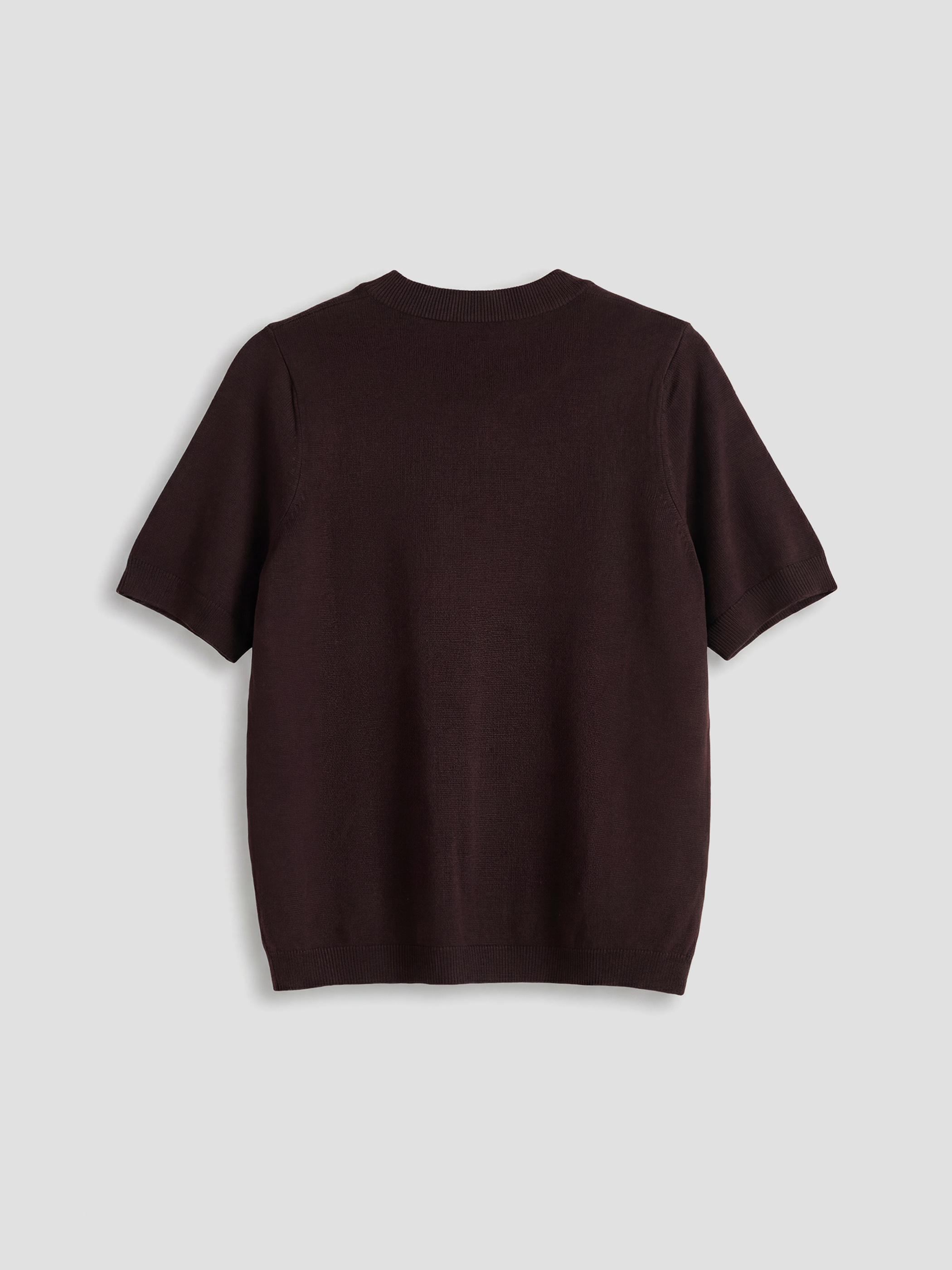 Kahverengi Bisiklet Yaka Kadın Triko Kazak-1