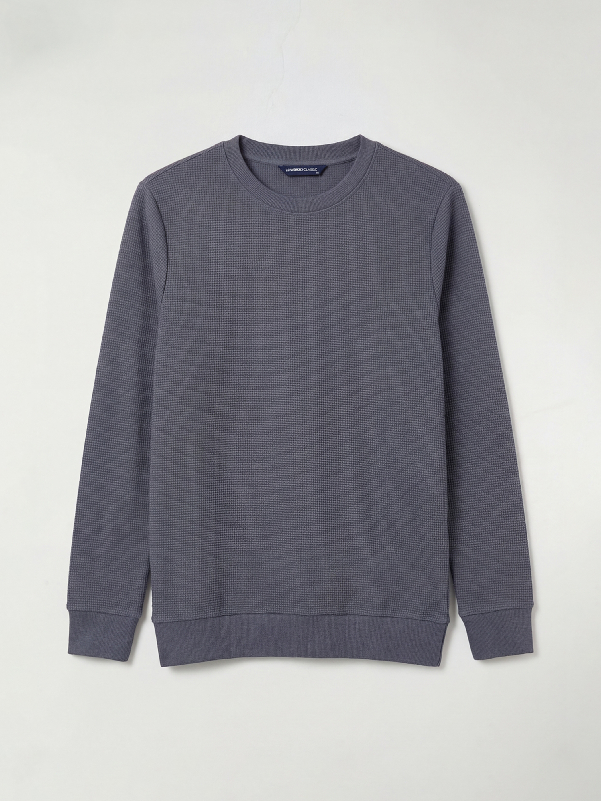LCWAIKIKI Classic Bisiklet Yaka Erkek Sweatshirt - S6KQ98Z8-GYR