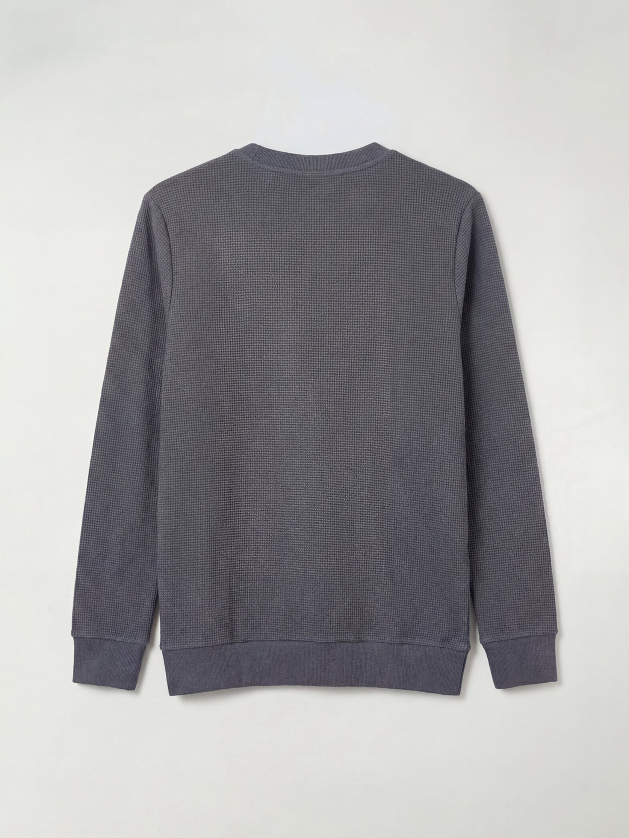İndigo Bisiklet Yaka Erkek Sweatshirt-1