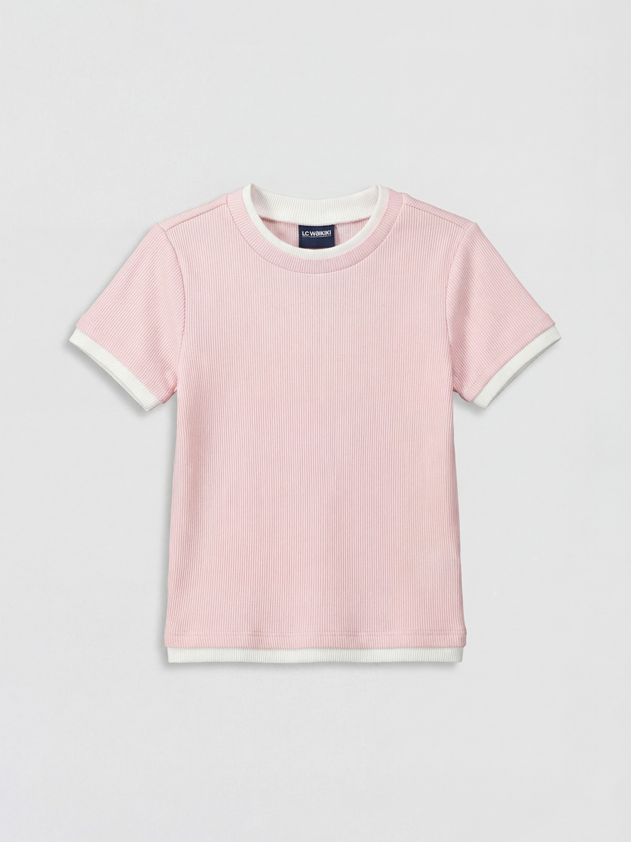 LCW ECO Bisiklet Yaka Kız Çocuk Tişört - S6KT09Z4-QWN