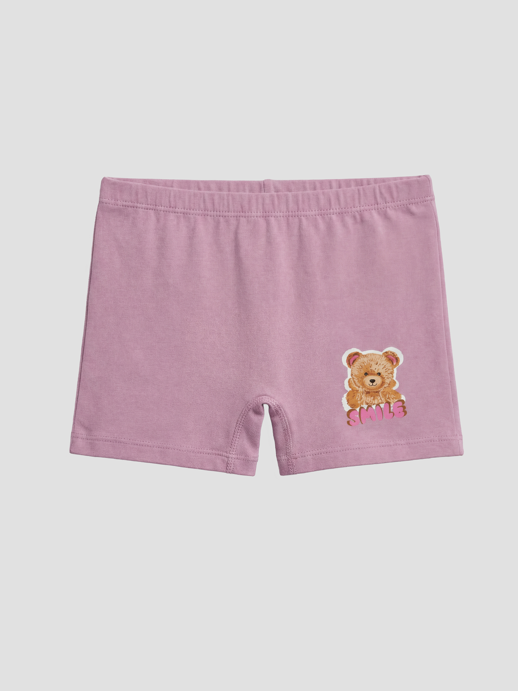 Beyaz Beli Lastikli Kız Çocuk Boxer-3