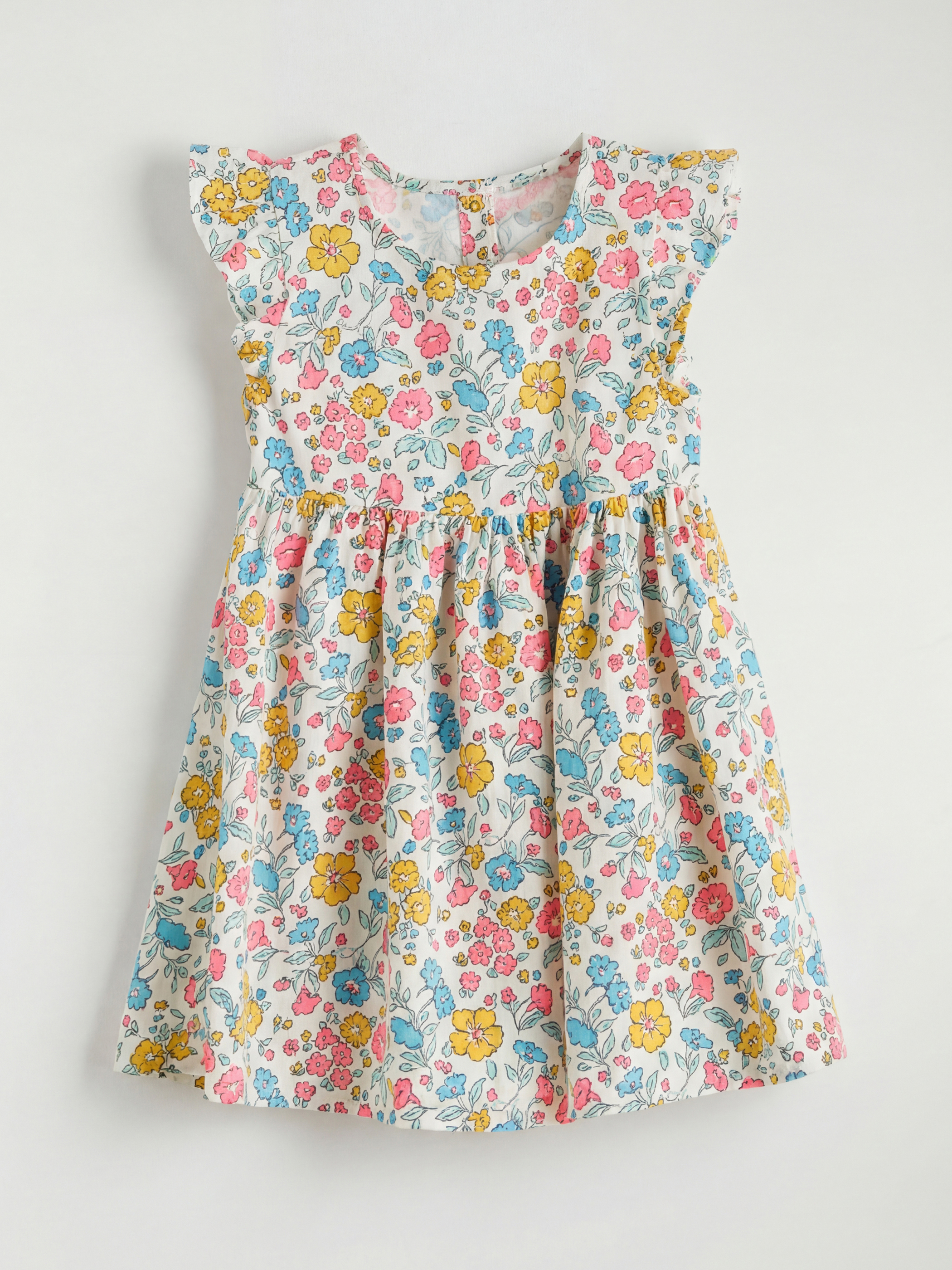 LCW ECO Çiçek Fırfırlı Kız Çocuk Elbise - S6KV01Z1-LRA