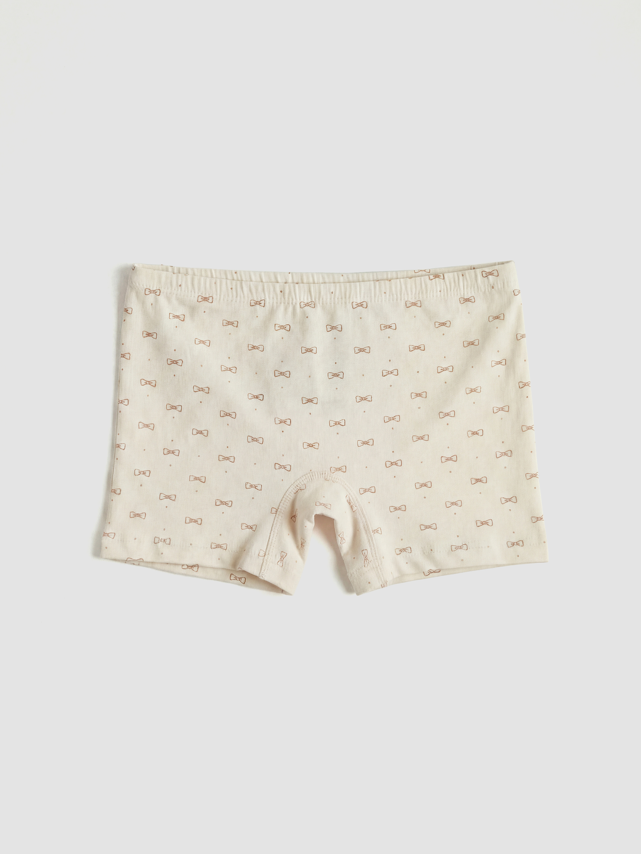 Ekru Baskılı Kız Çocuk Boxer 3'lü-5
