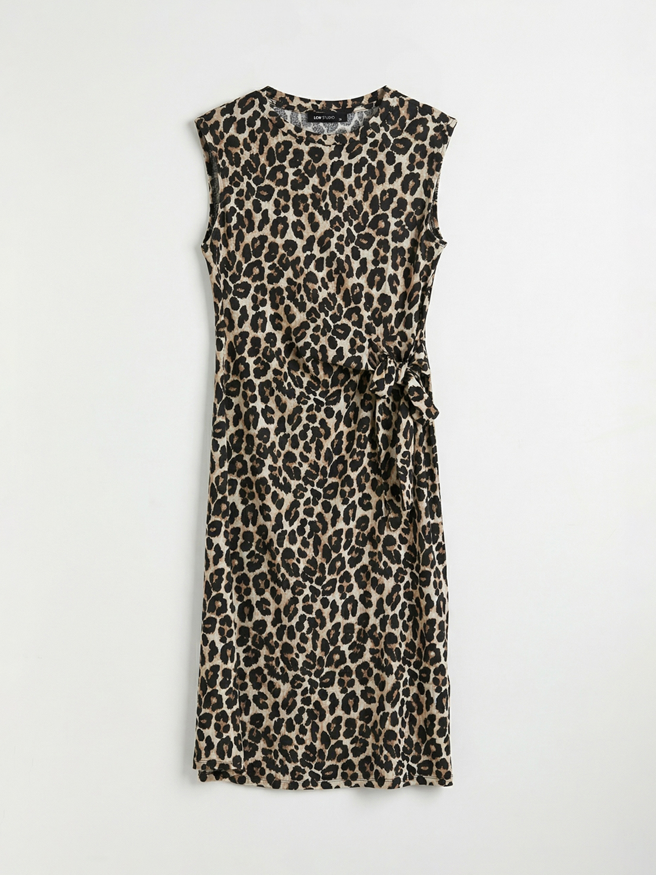 LCWAIKIKI Classic Bisiklet Yaka Leopar Desenli Elbise - S6KV11Z8-LQY