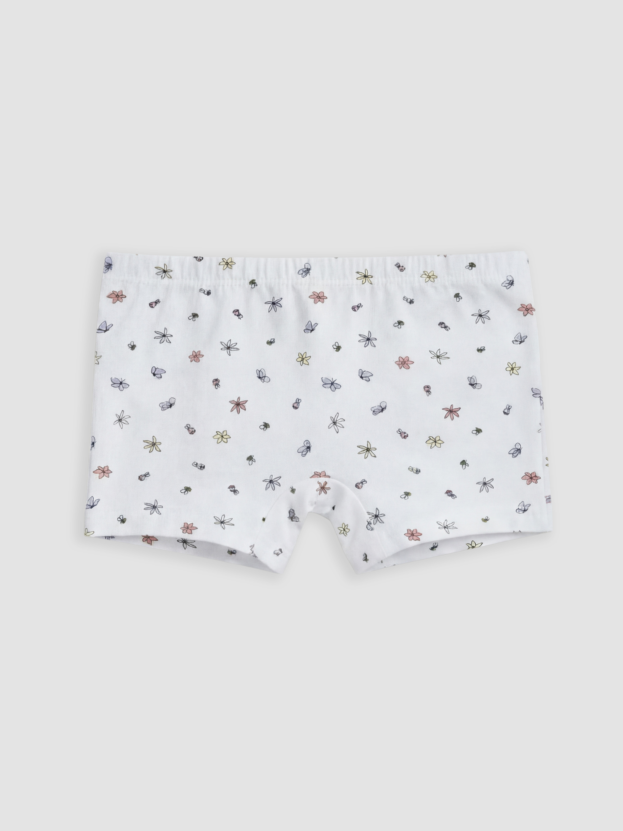 Beyaz Desenli Kız Çocuk Boxer-1