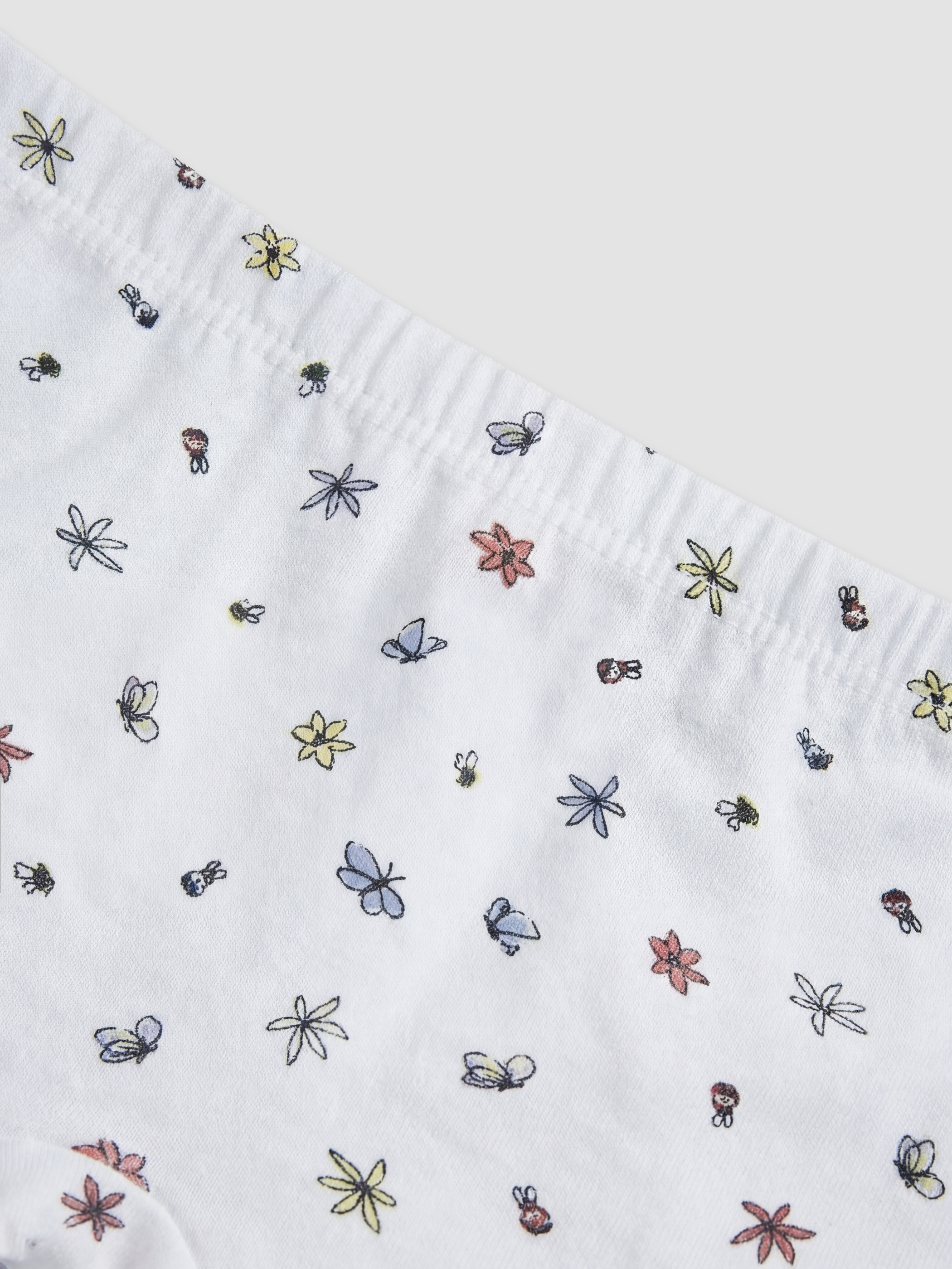 Beyaz Desenli Kız Çocuk Boxer-2