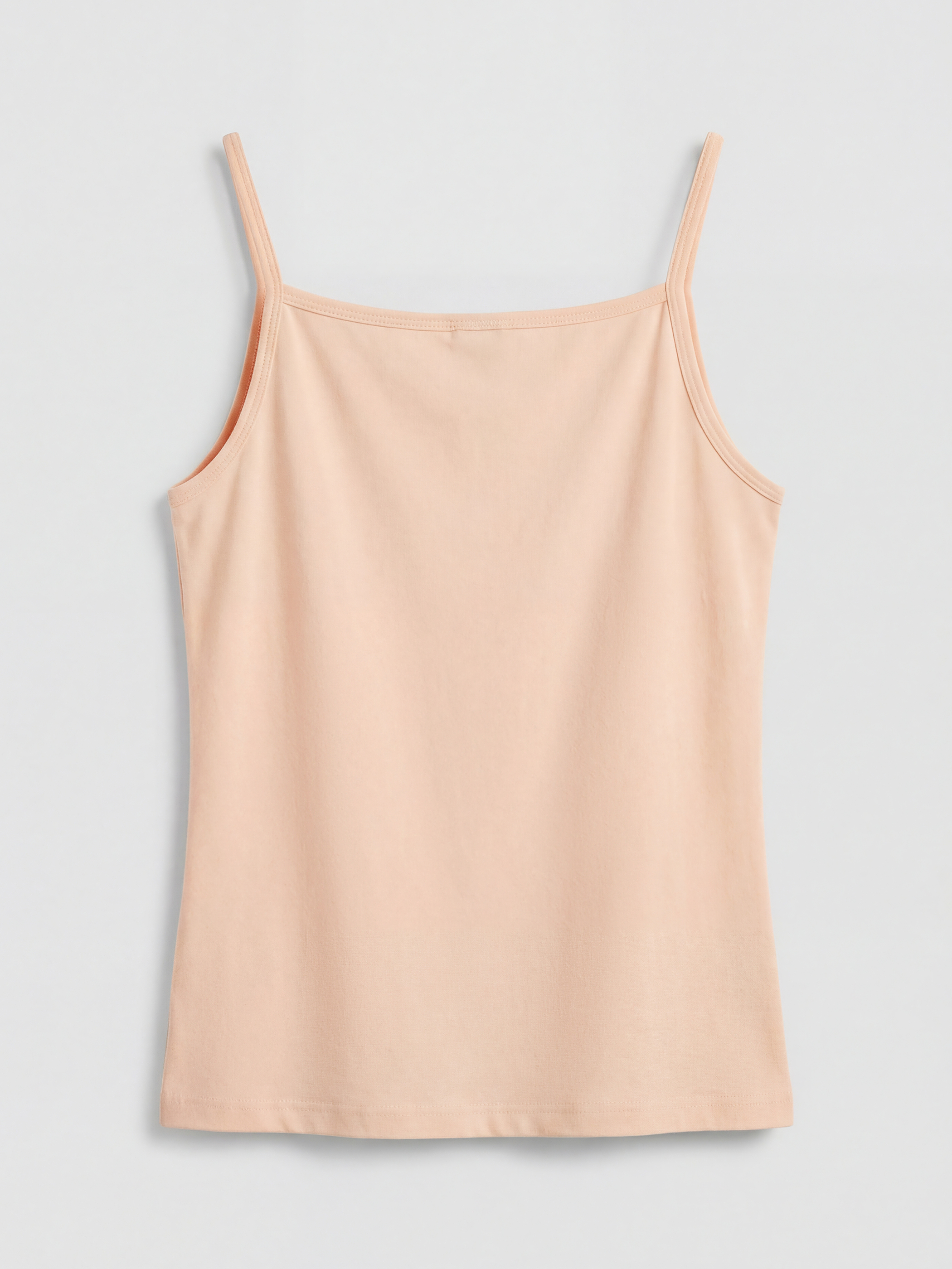 Pembe Kare Yaka İp Askılı Kız Çocuk Atlet-1