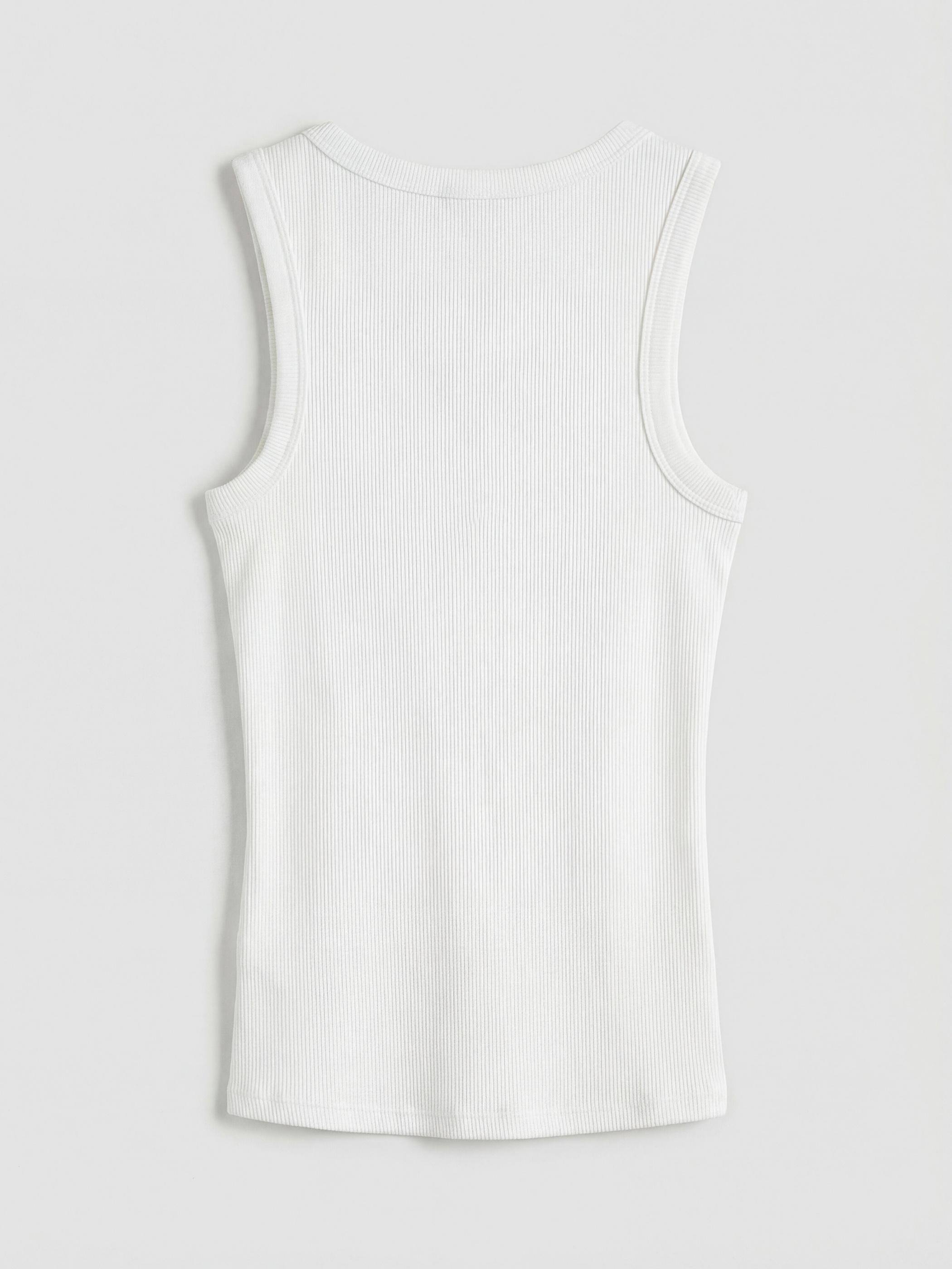 Ženska rebrasta top majica sa okruglim izrezom-4