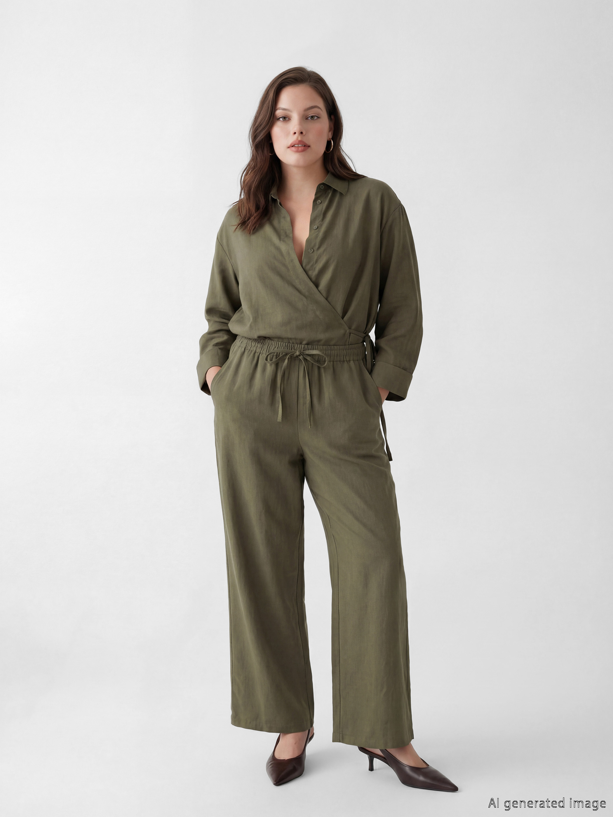 LCW Modest Beli Lastikli Modal Karışımlı Kadın Pantolon - S6L065Z8-JNN