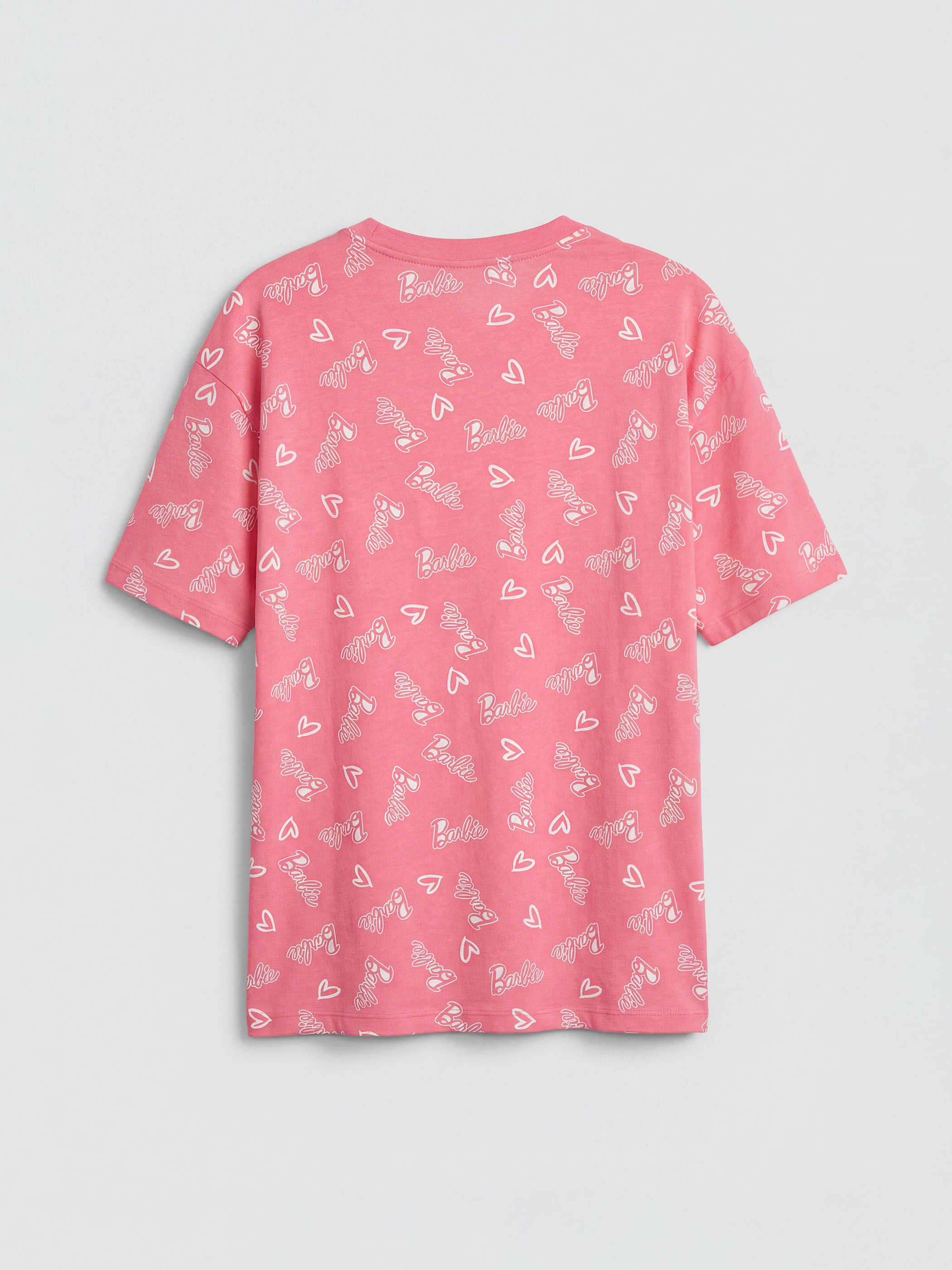 Pembe Baskılı Kız Çocuk Pijama Üst-1
