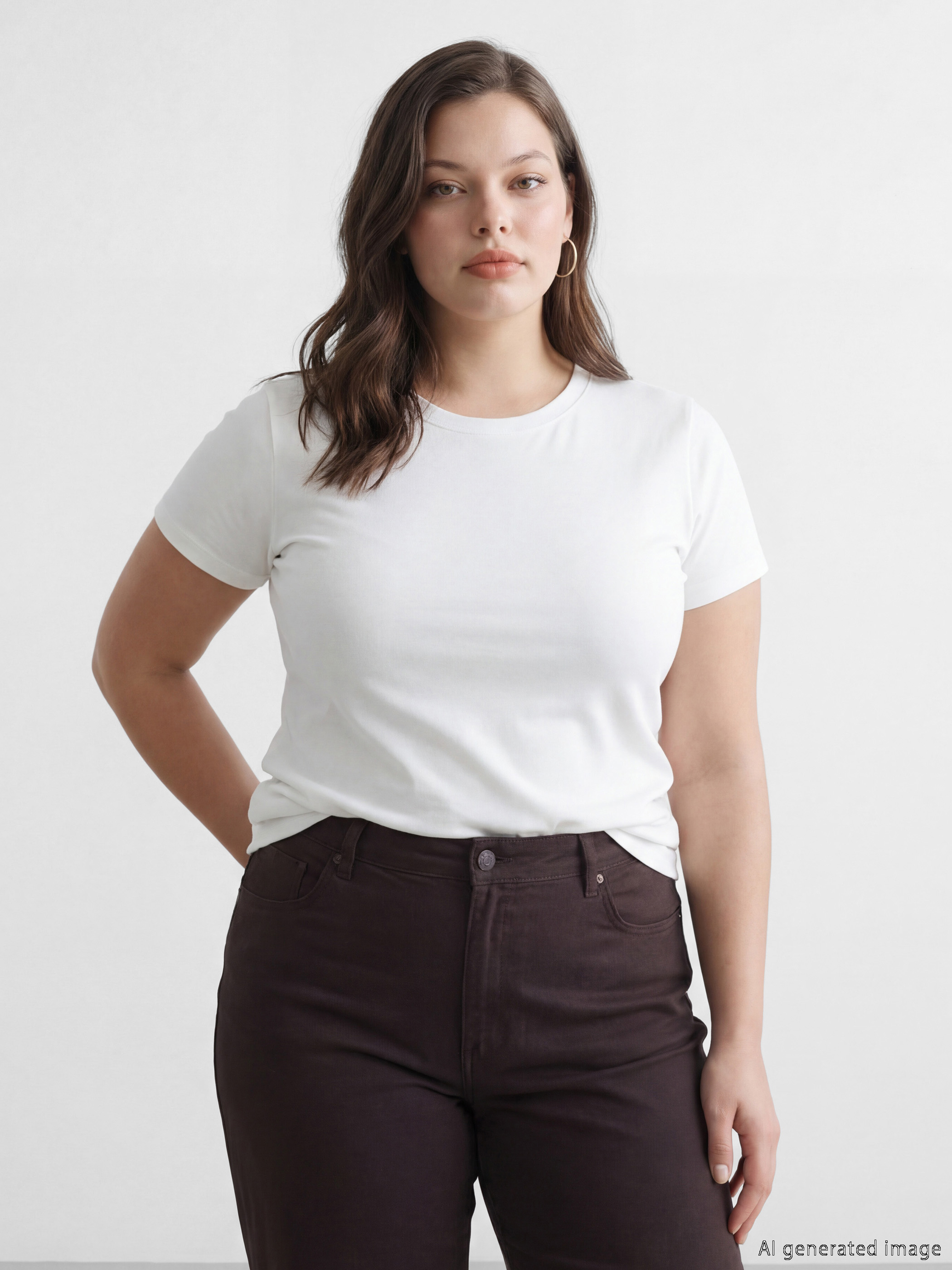 LCW EVERYDAY Bisiklet Yaka Soft Touch Kadın Tişört - S6L266Z8-R9J