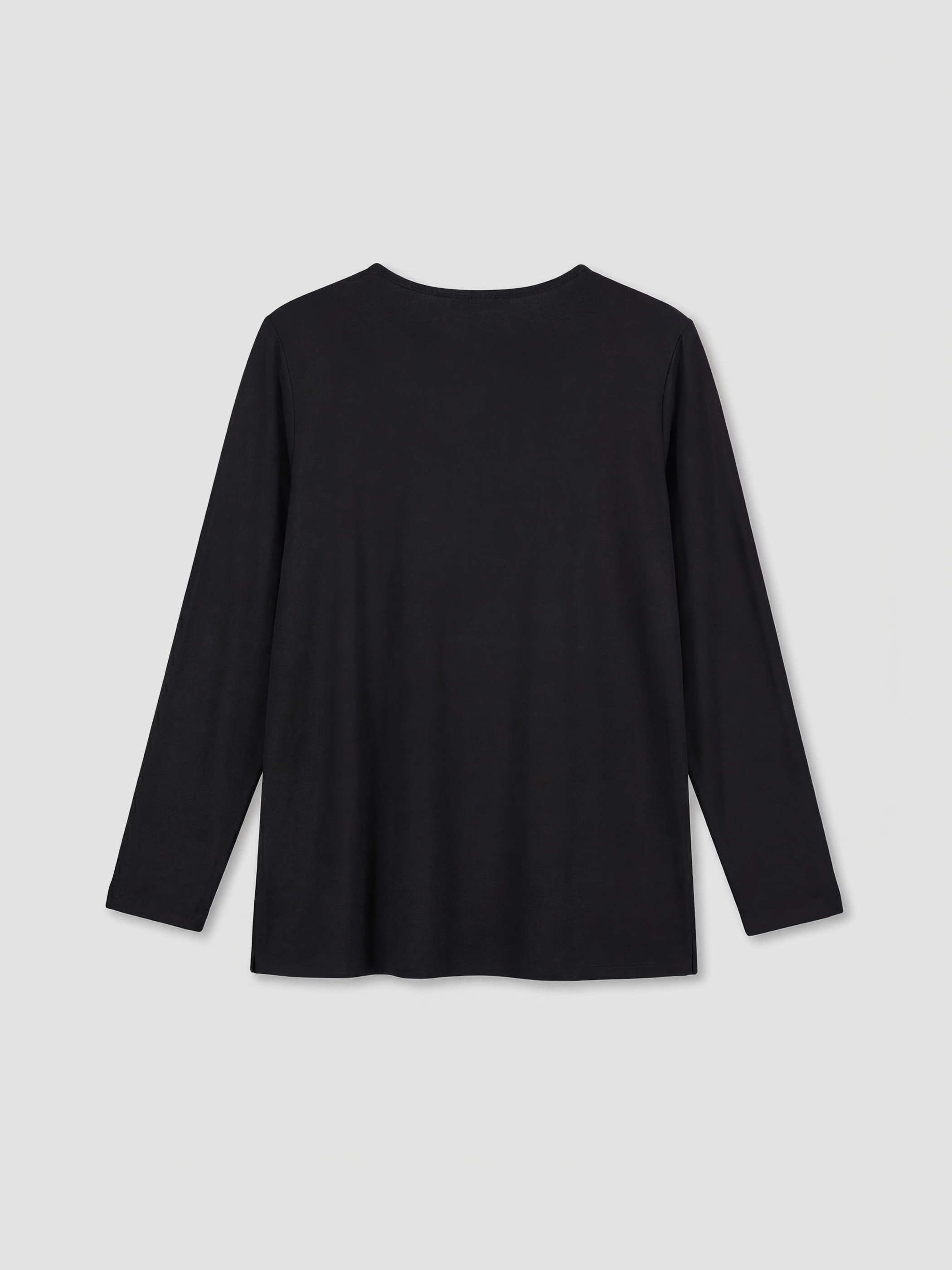 Siyah Bisiklet Yaka Taşlı Bluz-5