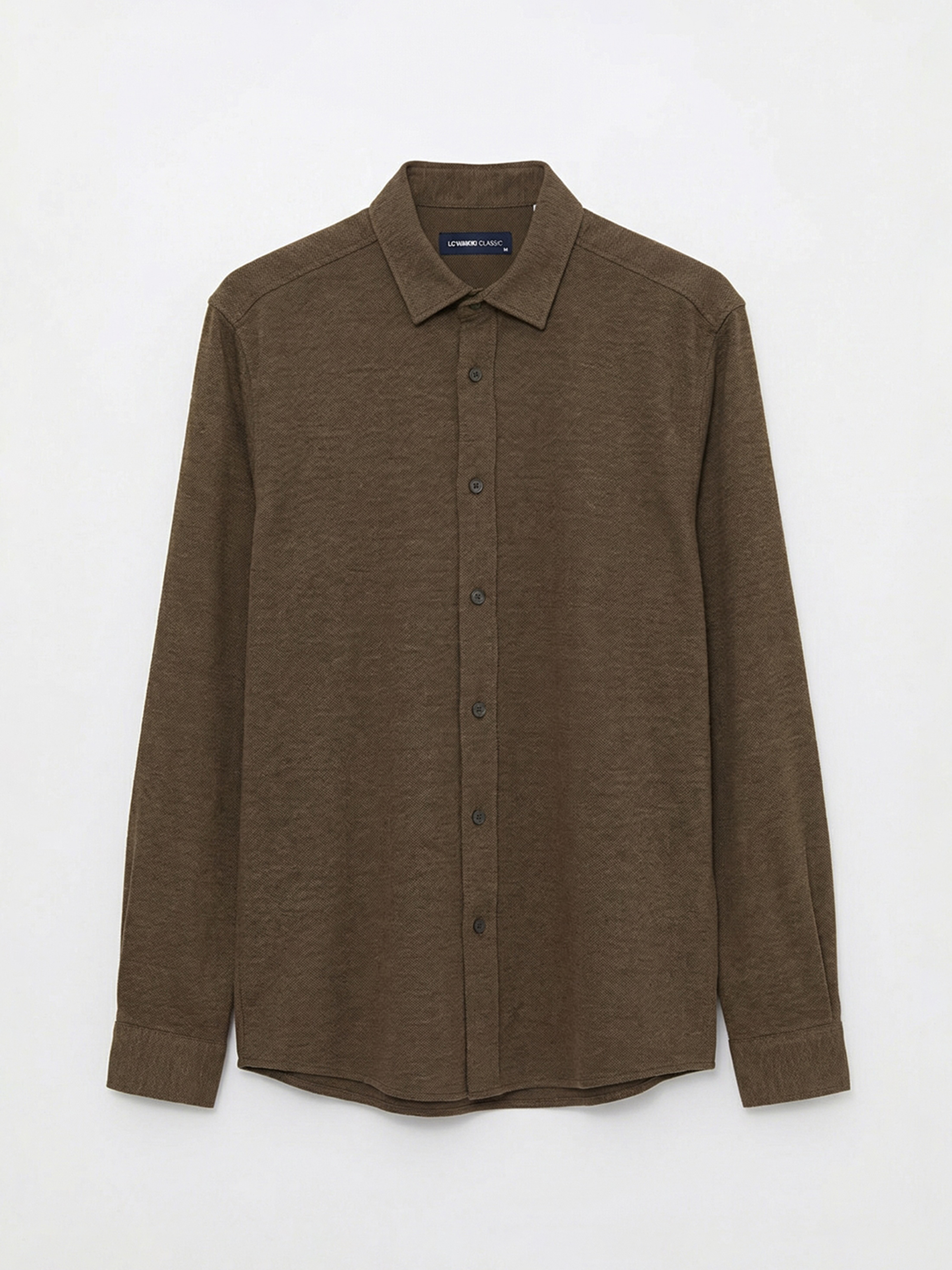 LCW Vision Regular Fit Erkek Dokulu Gömlek - S6L432Z8-L9M