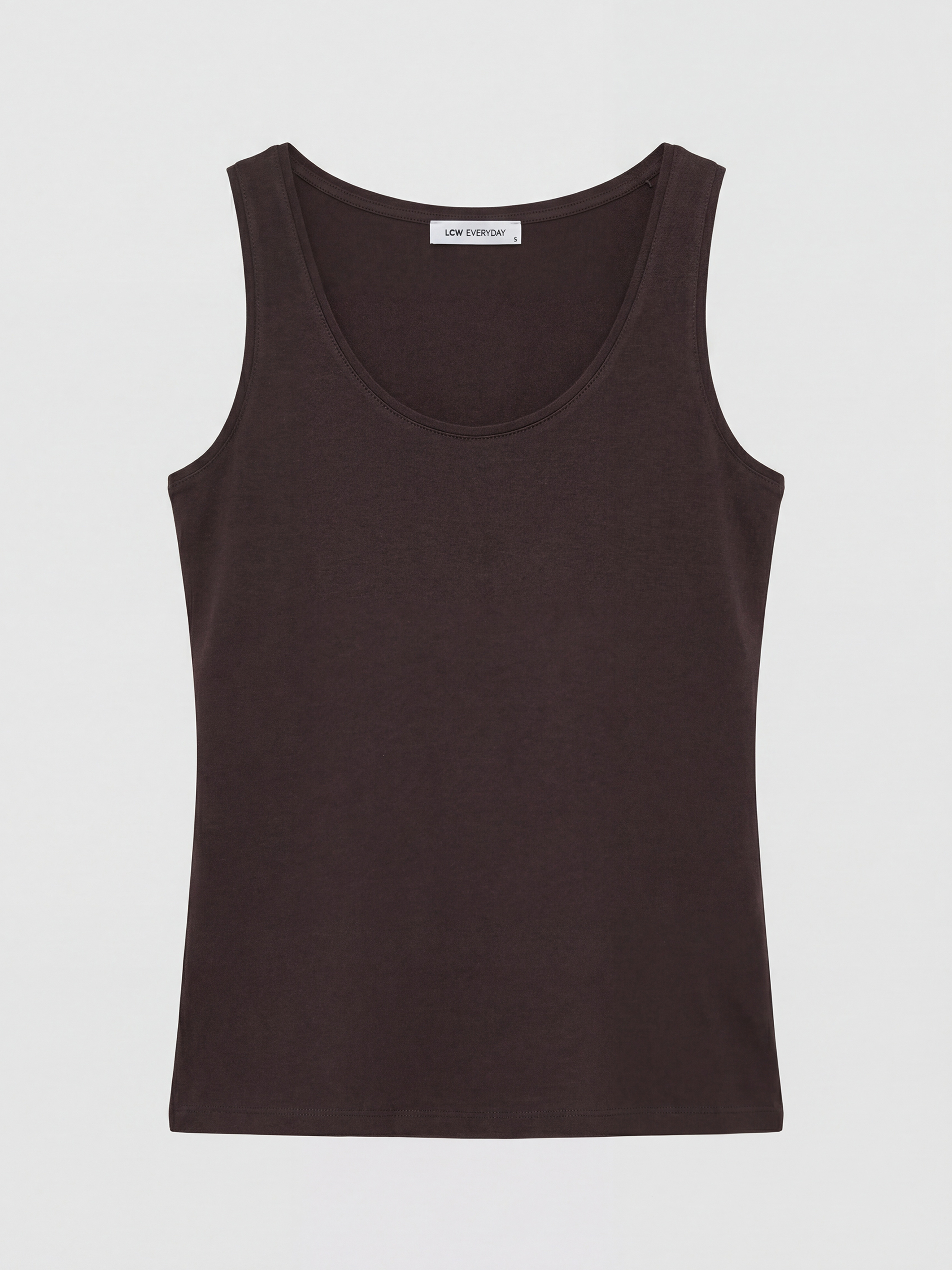 Kahverengi U Yaka Kadın Atlet-4