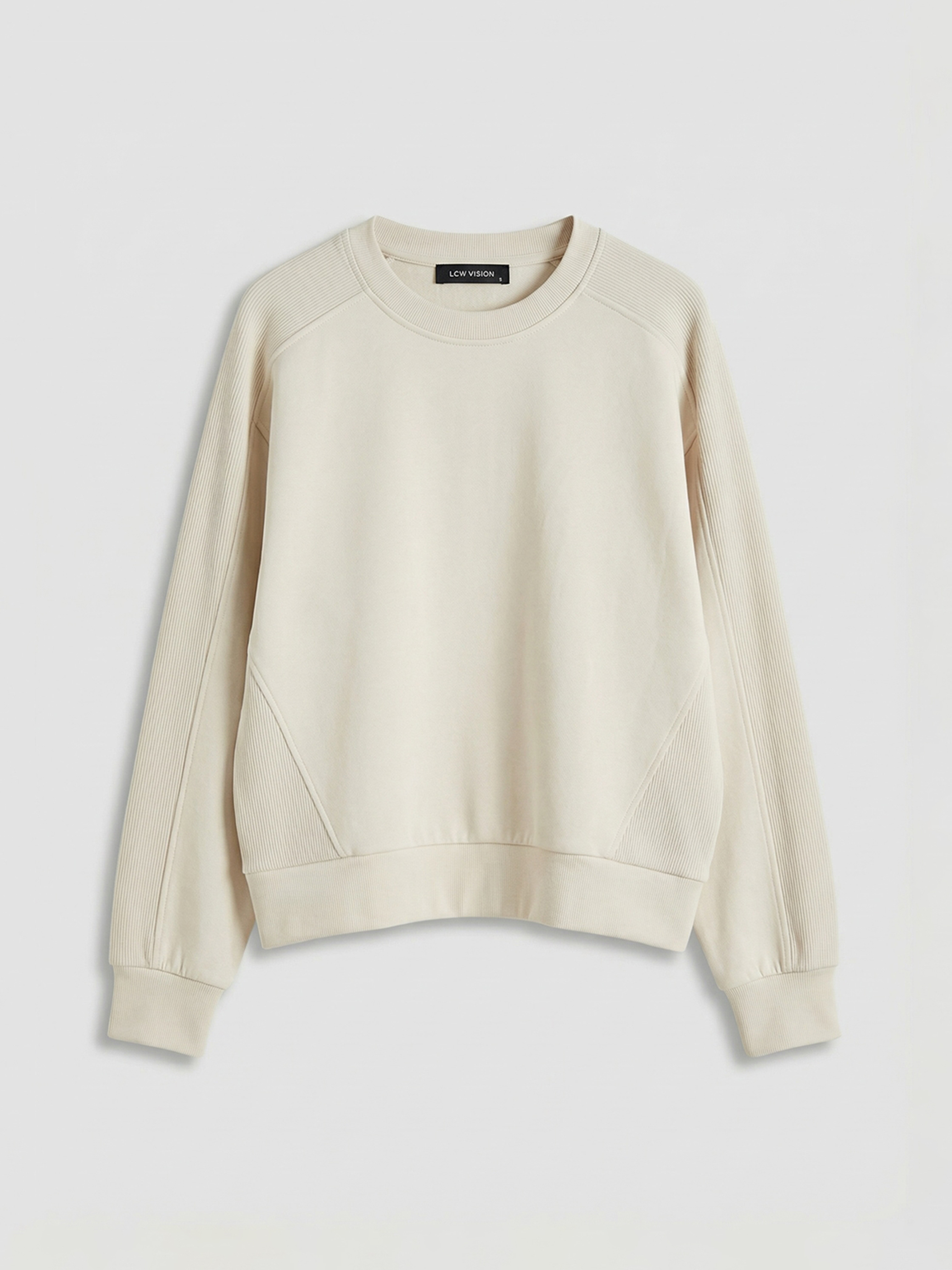 LCW Vision Bisiklet Yaka Oversize Kadın Sweatshirt - S6L584Z8-FYS