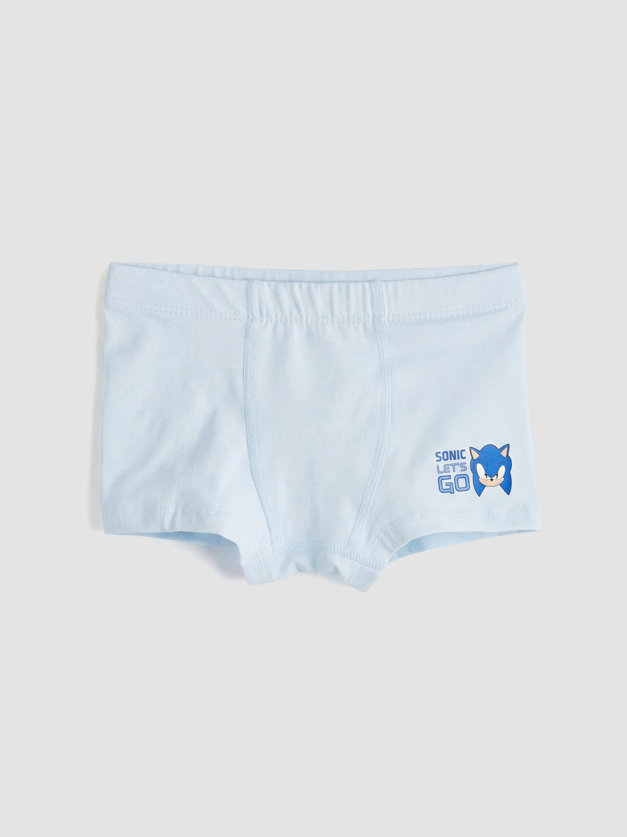 Mavi Sonic Baskılı Erkek Çocuk 3'lü Boxer-2