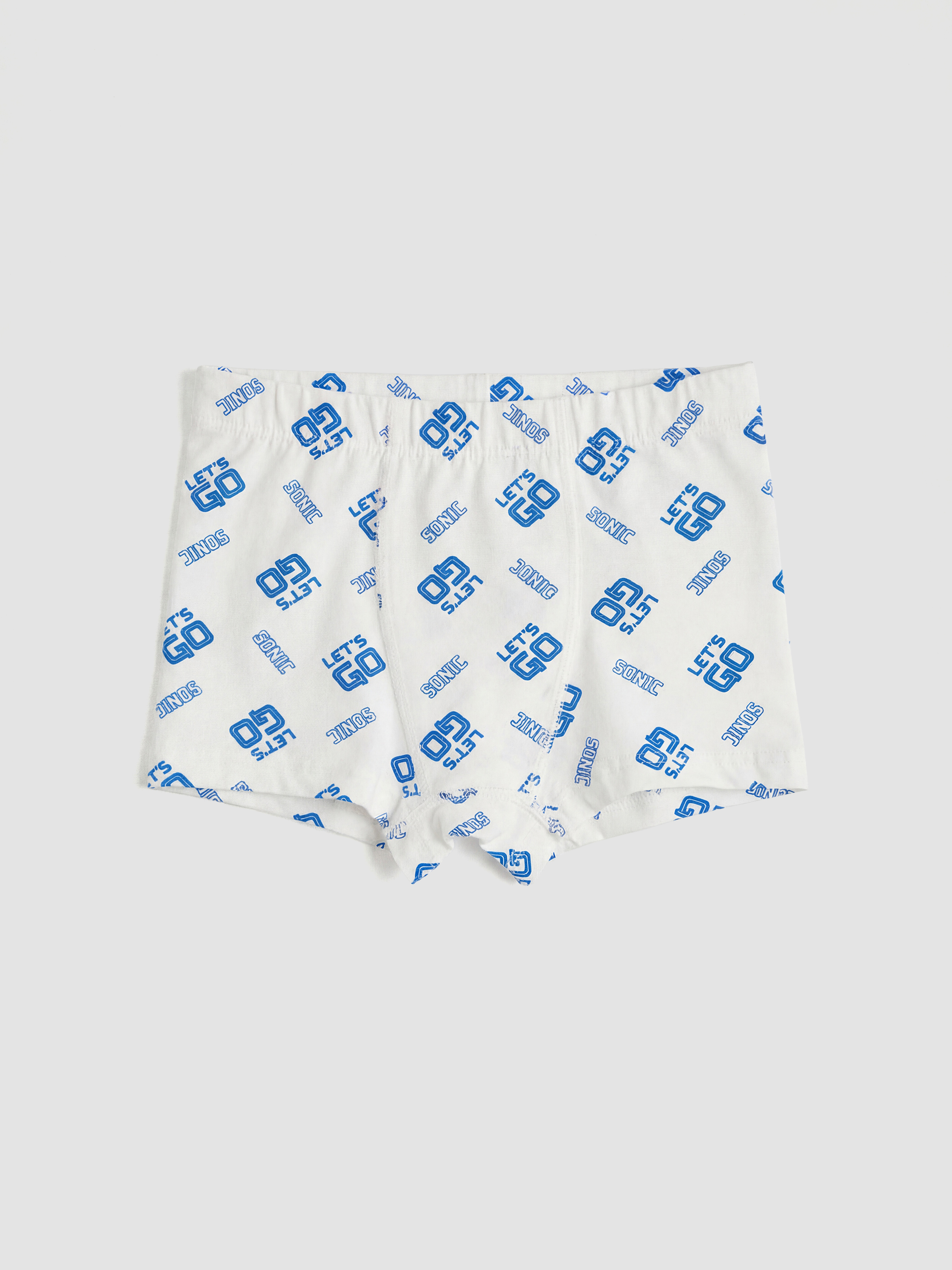 Mavi Sonic Baskılı Erkek Çocuk 3'lü Boxer-5