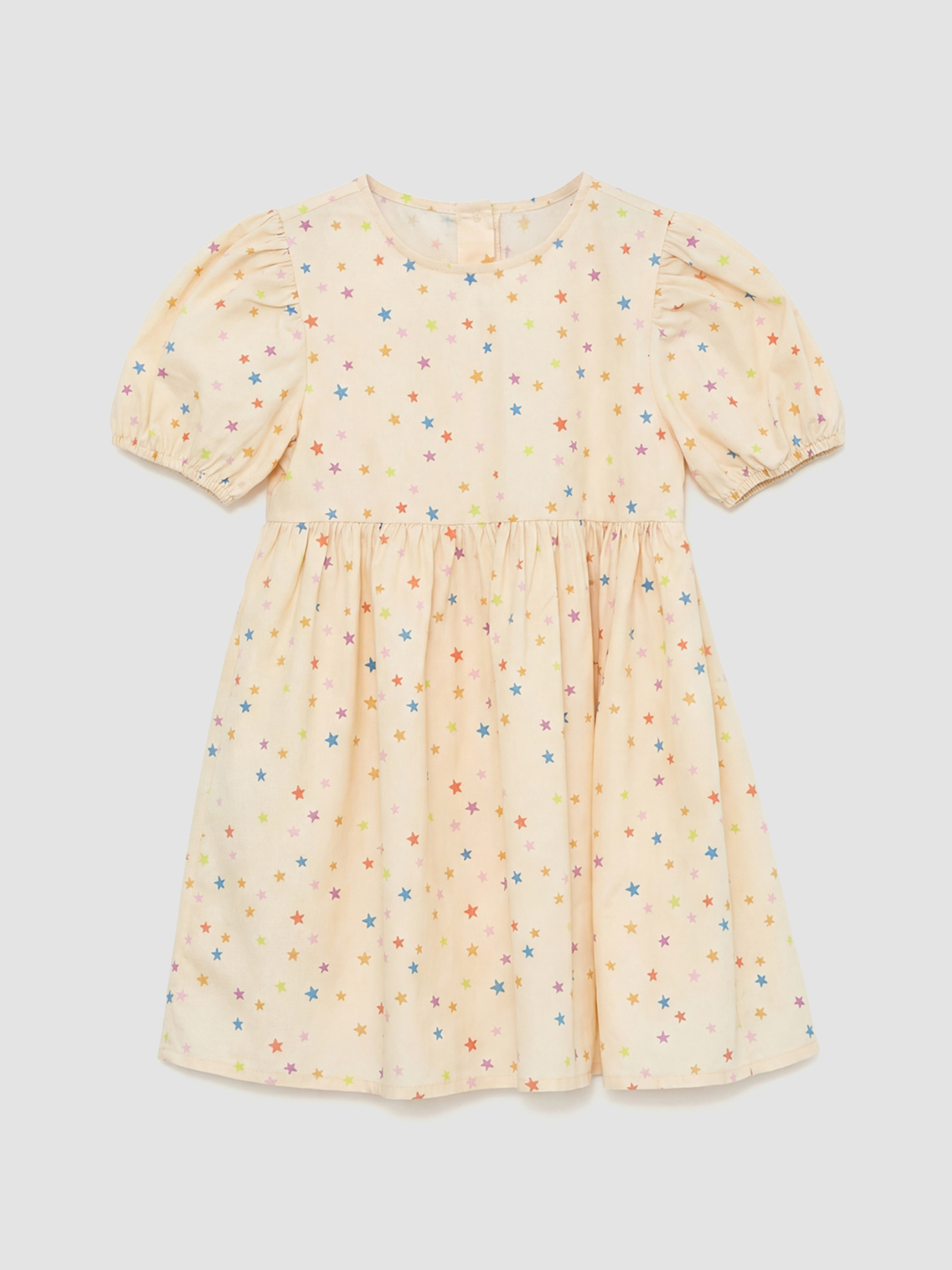 LC WAIKIKI Bisiklet Yaka Desenli Kız Çocuk Elbise - S6L666Z1-SWC