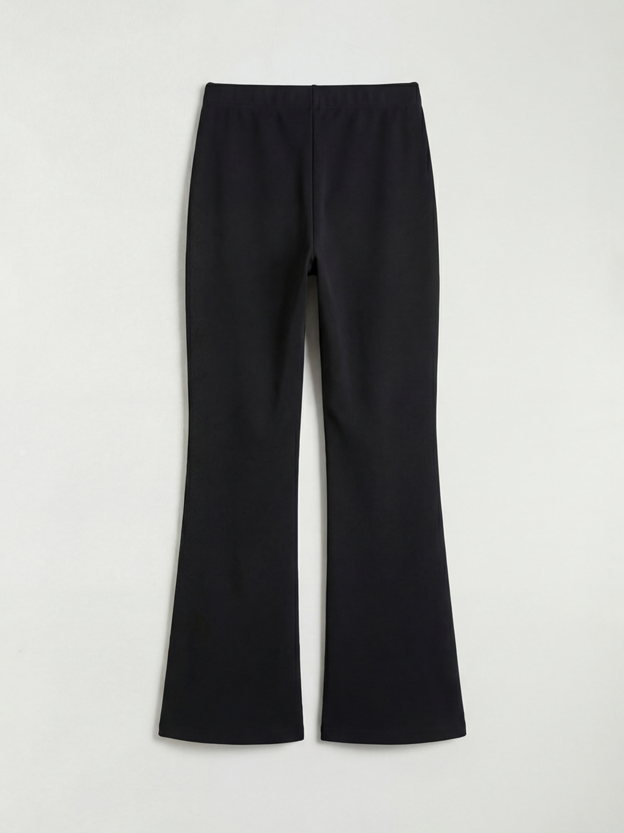 Girls' Elastic Waist Flared Leggings-1