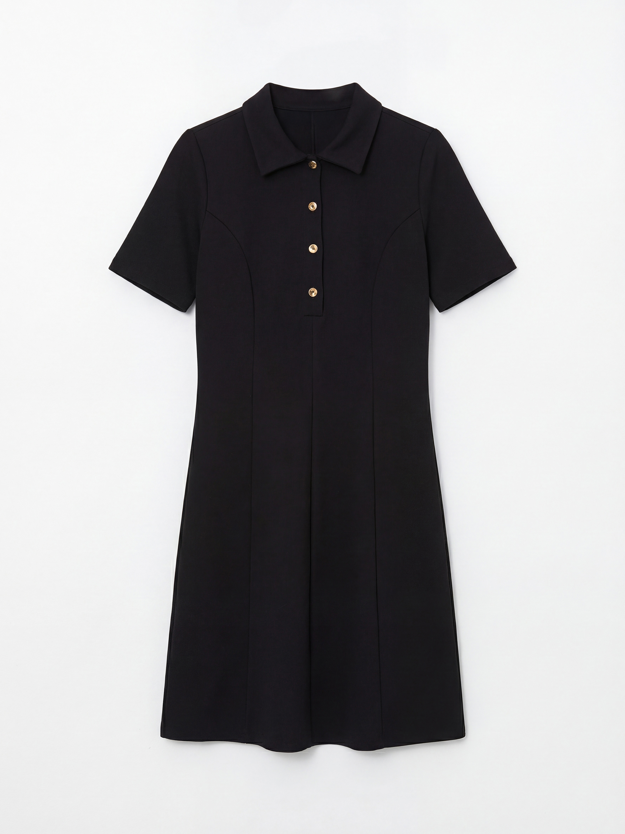 LCWAIKIKI Classic Gömlek Yaka Belden Oturtmalı Elbise - S6L753Z8-CVL