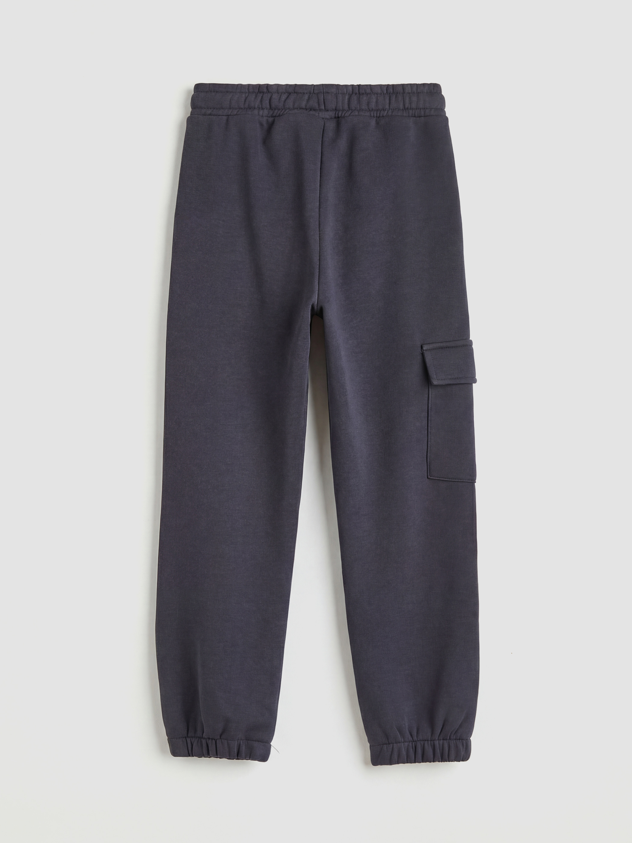 Gri Erkek Çocuk Kargo Cepli Jogger Eşofman Altı-1