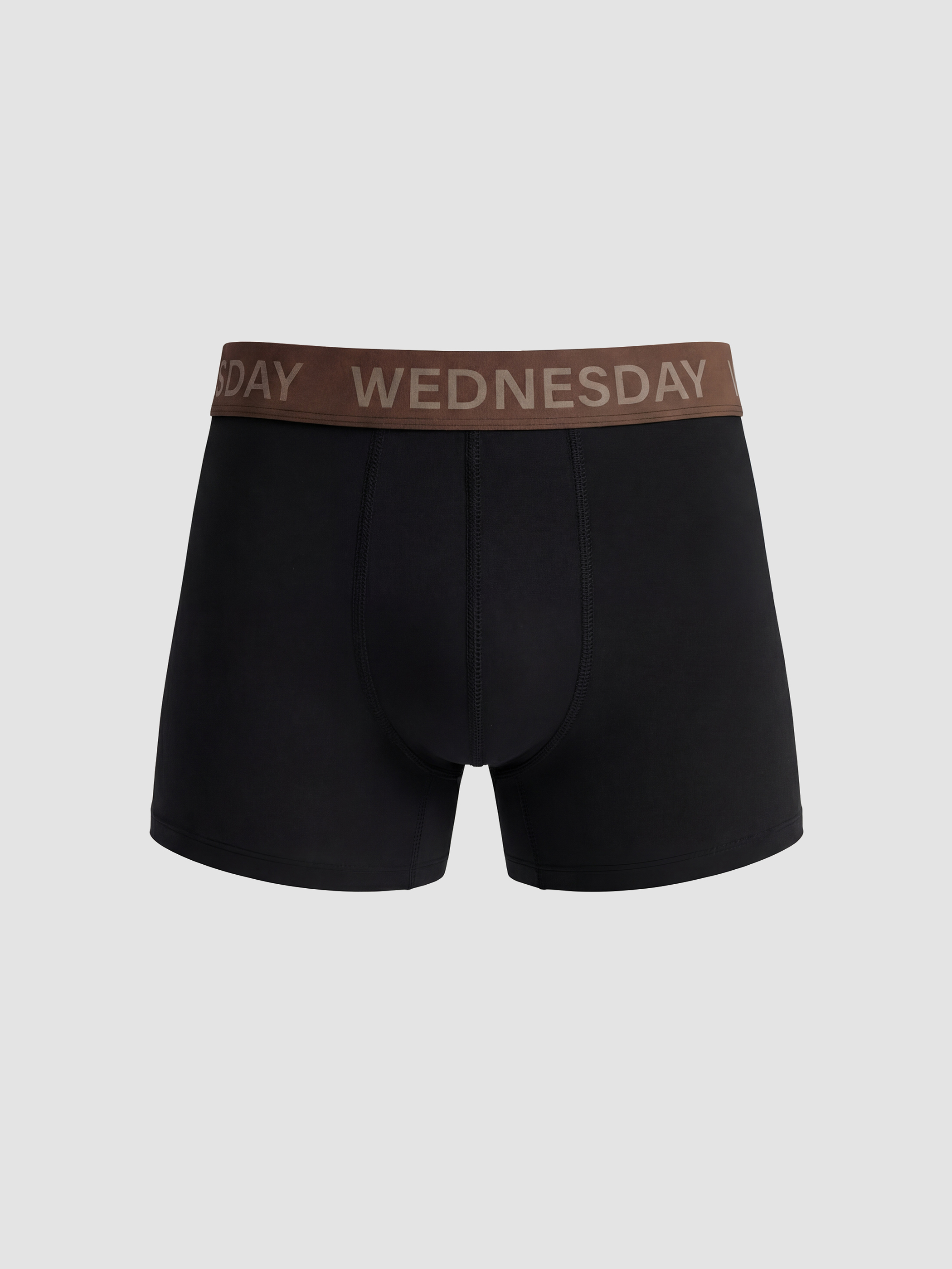 Siyah Standart Kalıp Pamuklu Esnek Erkek Boxer 5'li-2