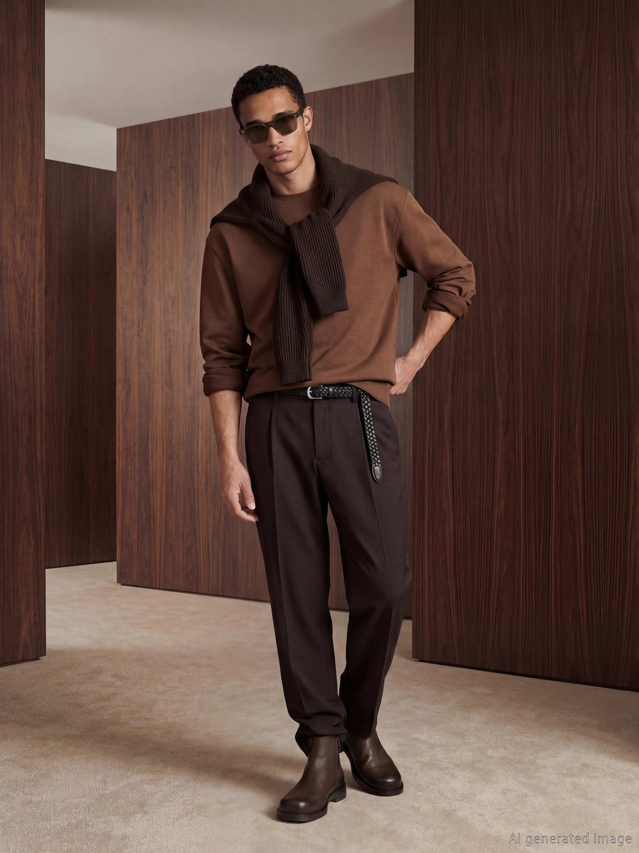 Men's Crew Neck Heavy Sweatshirt-1