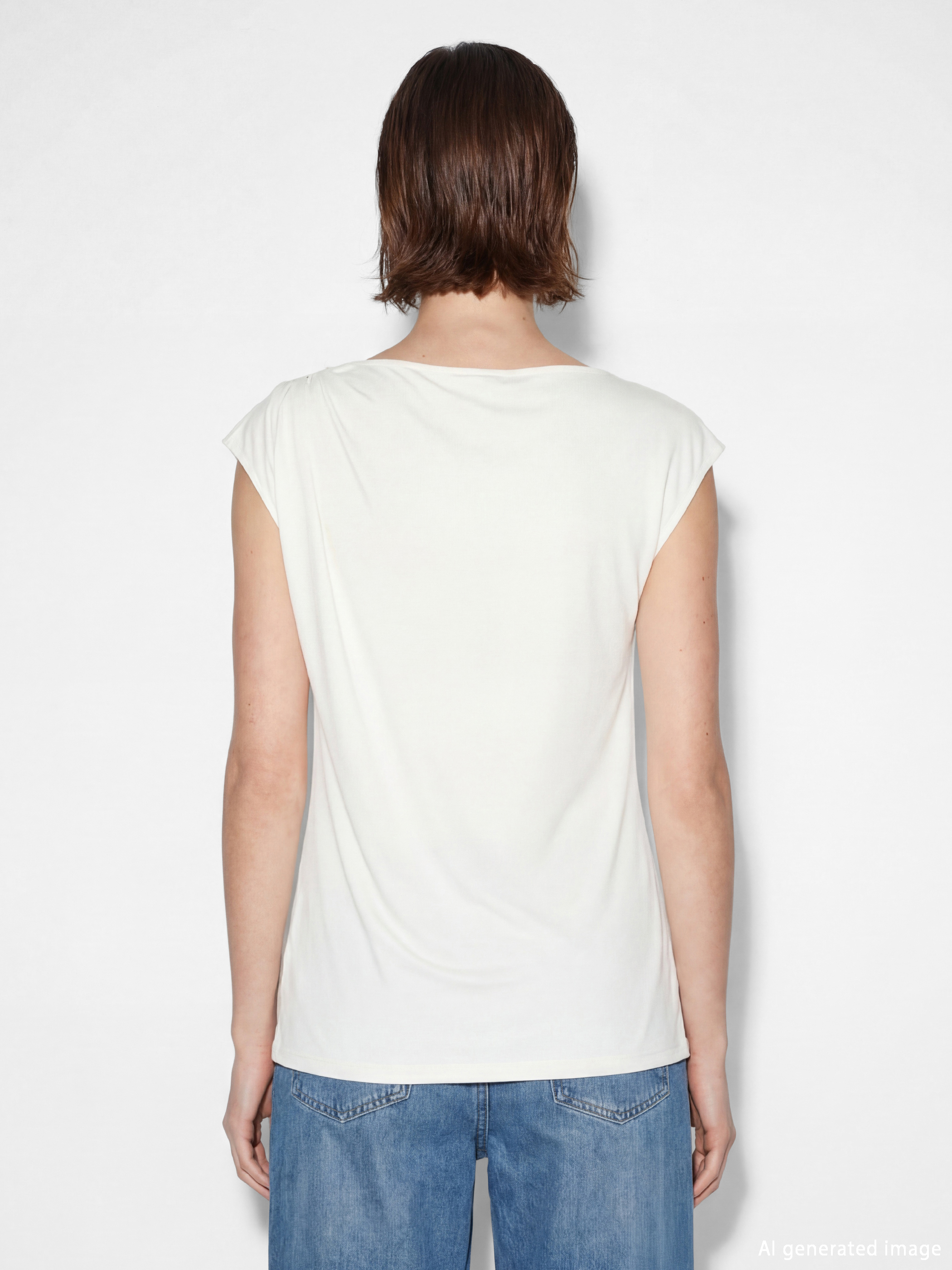 Metal Appliquéd Ruched Blouse-3